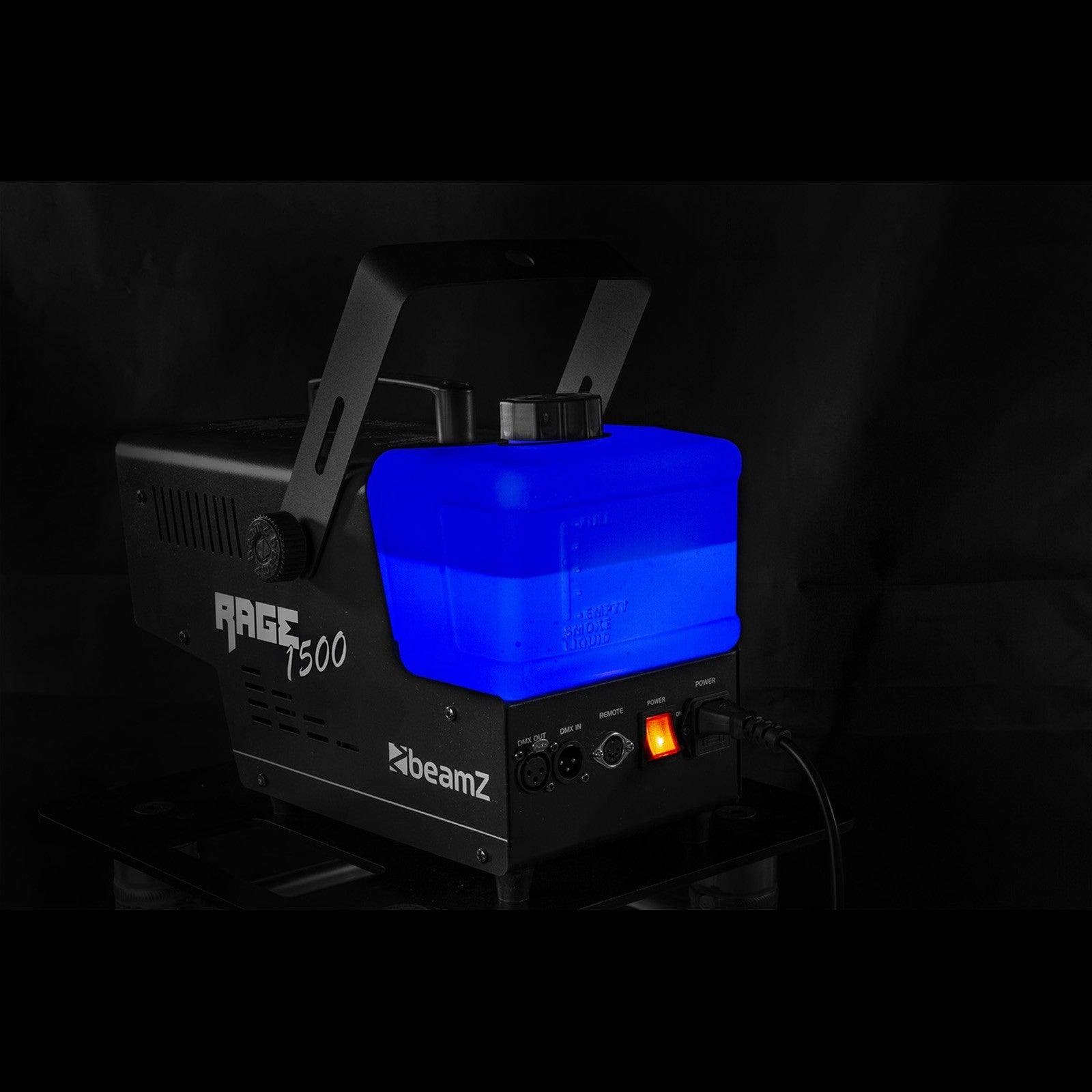 BeamZ Rage 1500LED dūmu mašīna ar laika kontrolieri