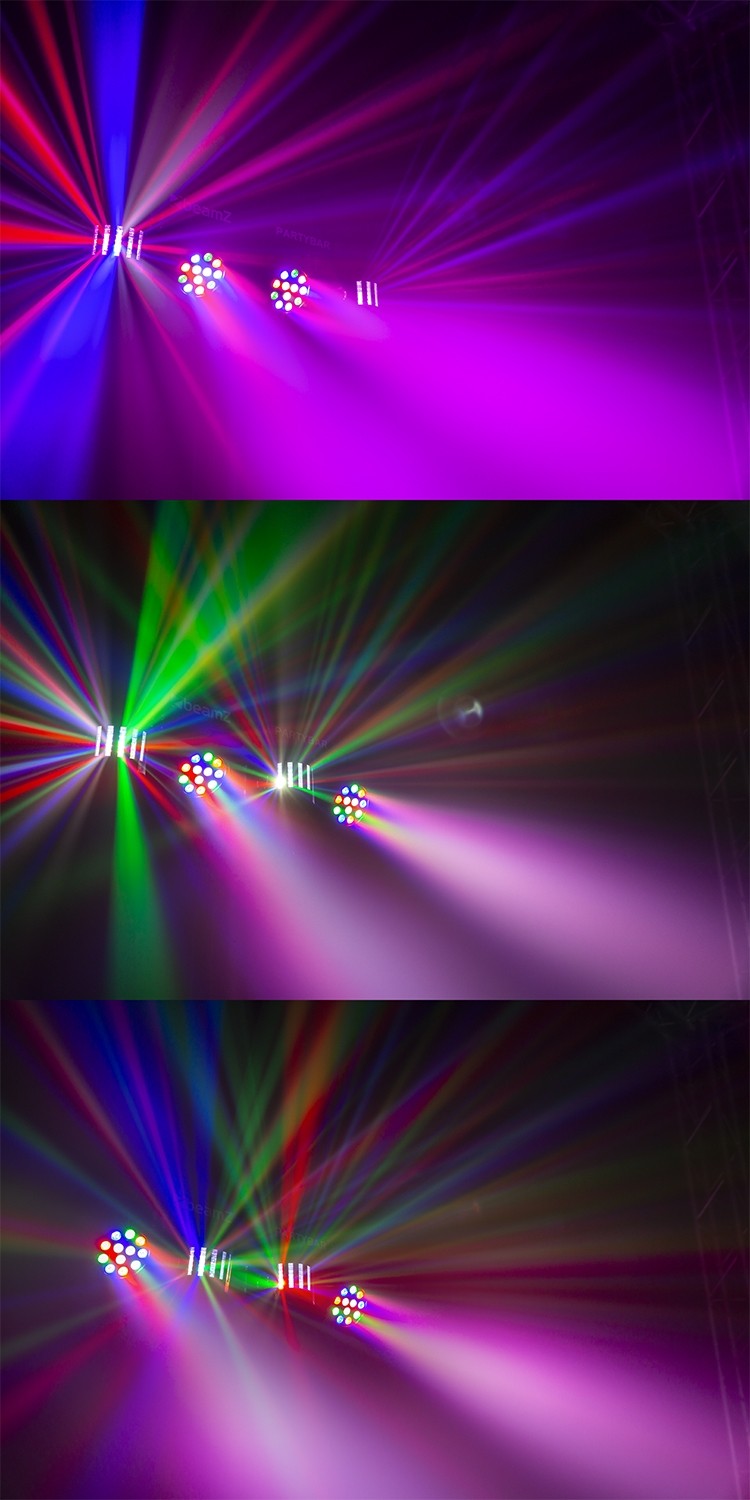 BeamZ PartyBar3 4x Par with Magic Ball komplekts ar statīvu