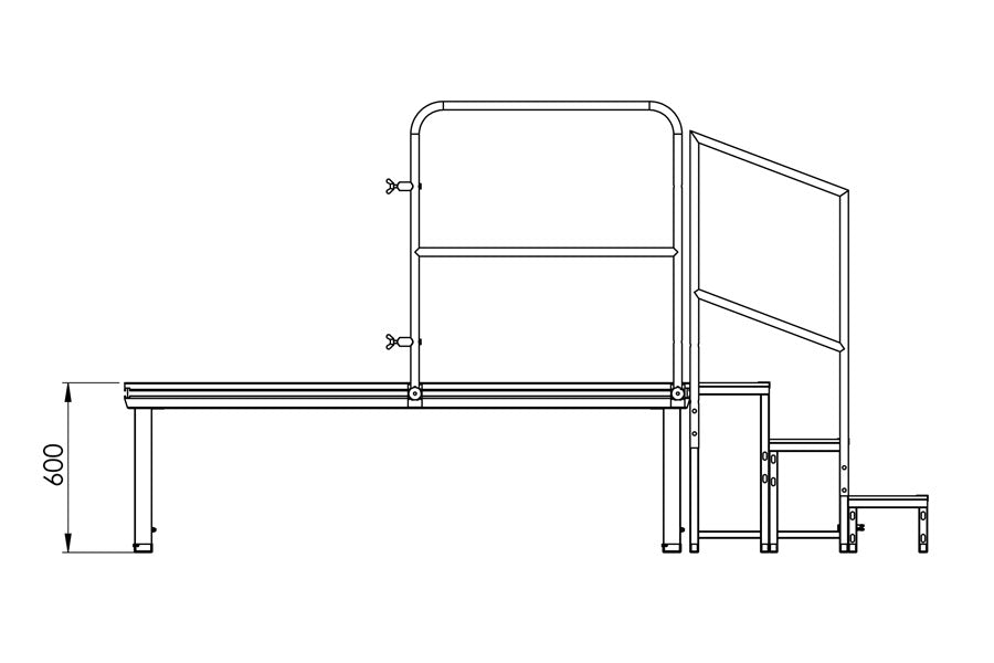 Everdeck VSM40 Modular stair 40cm (separate 40cm step)