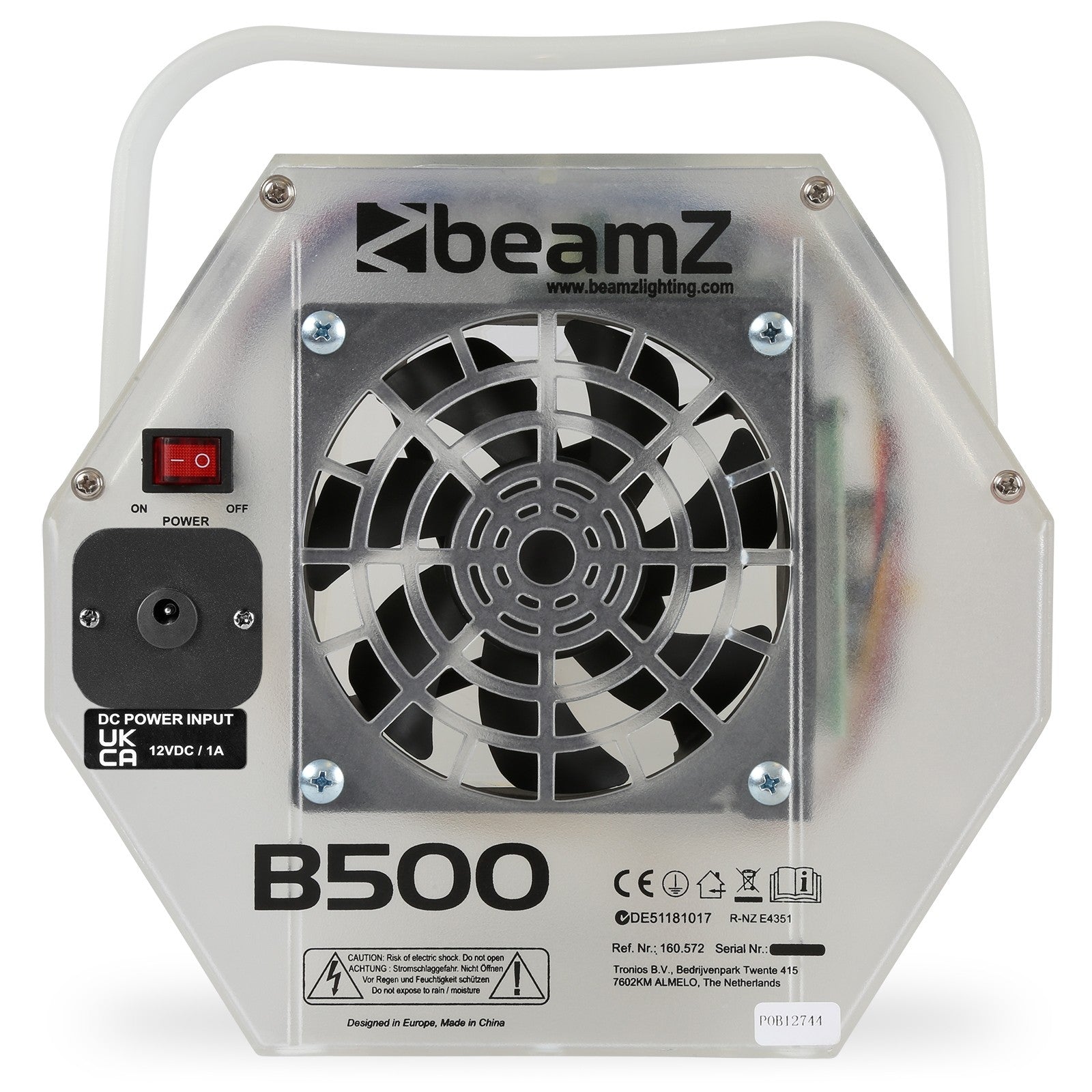 BeamZ B500LED Vidēja burbuļu mašīna LED RGB