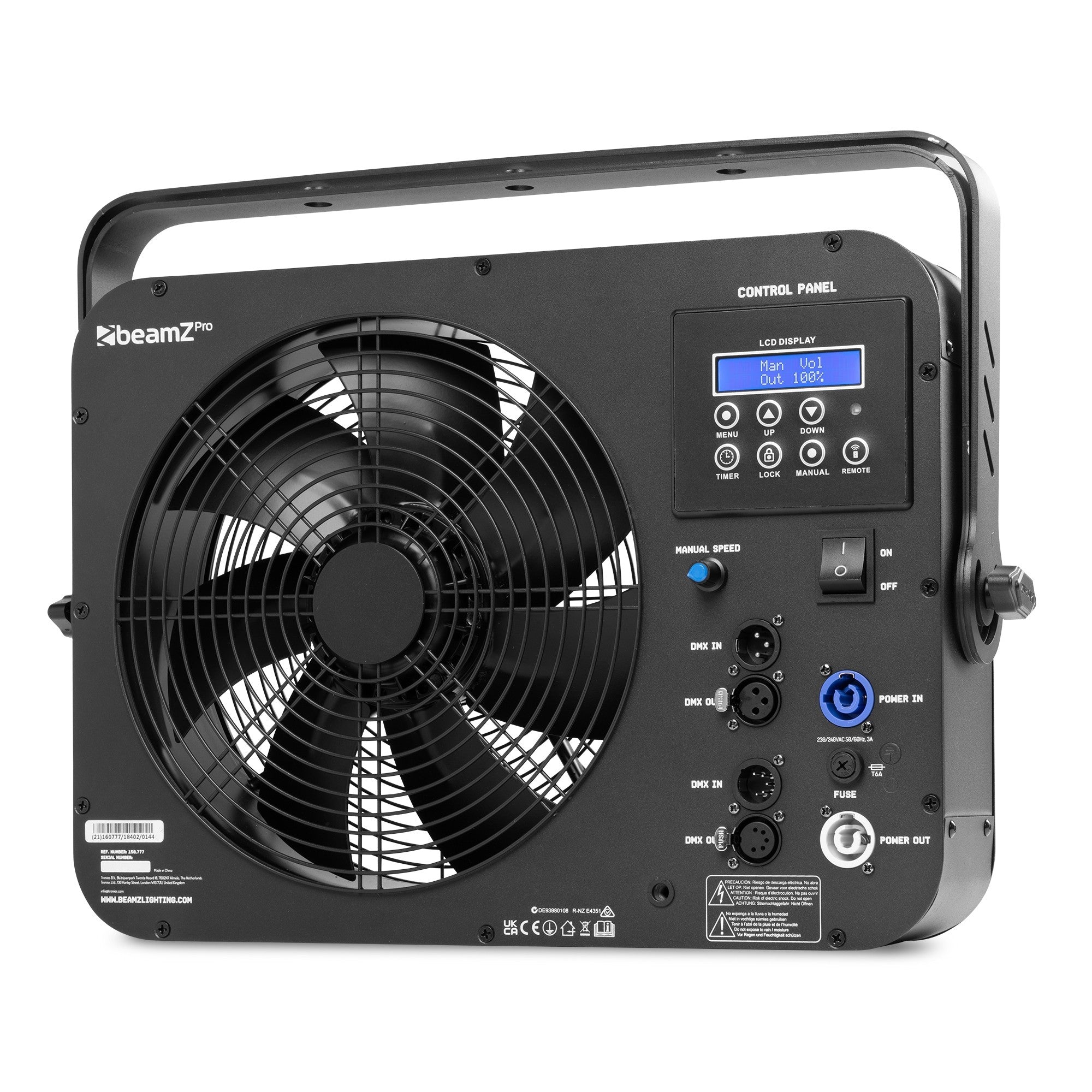 BeamZ AF380 Axial Fan DMX