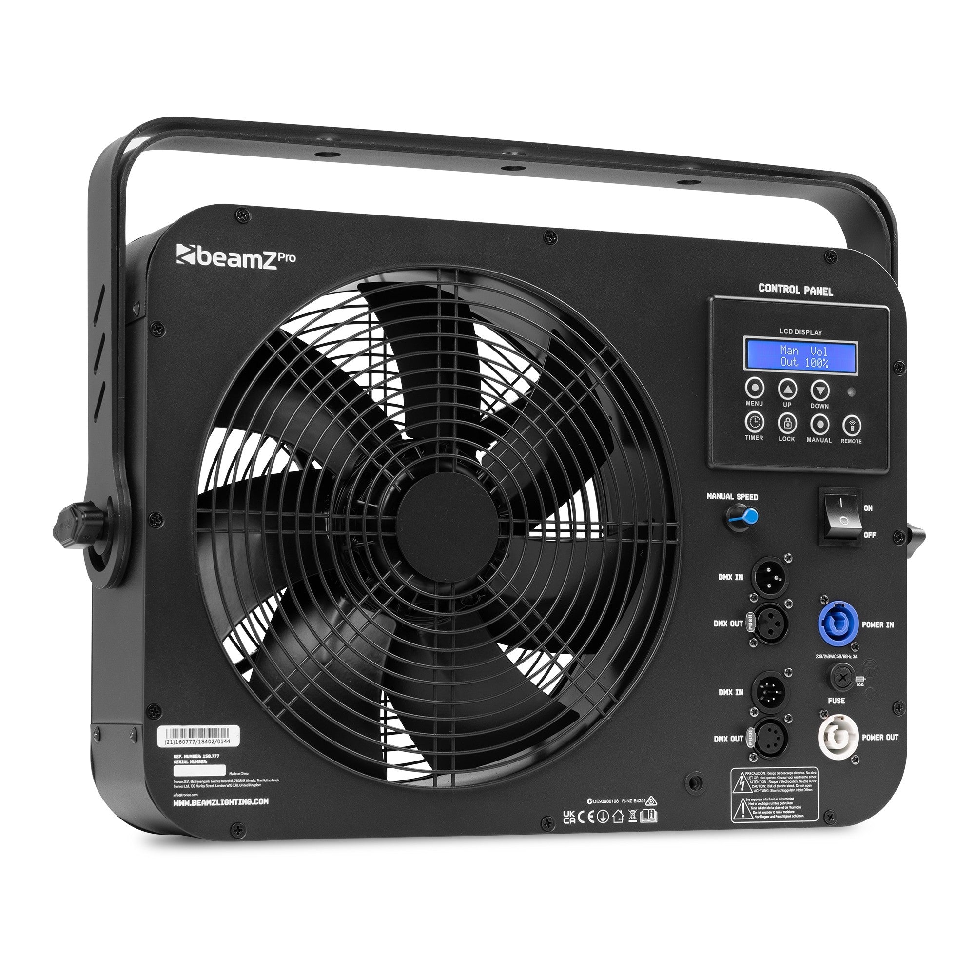 BeamZ AF380 Axial Fan DMX