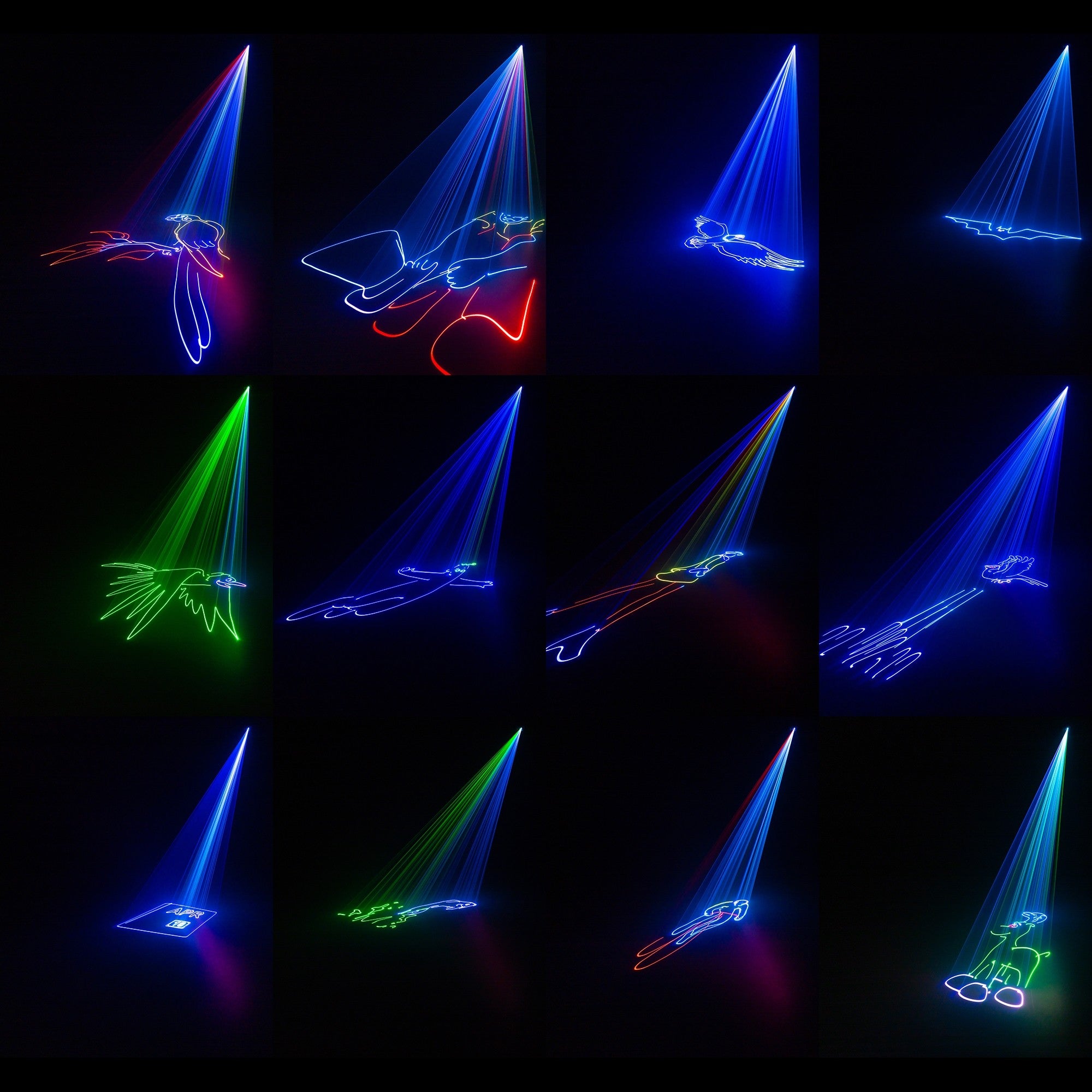 BeamZ Leda RGB Animāciju lāzers 1.2W