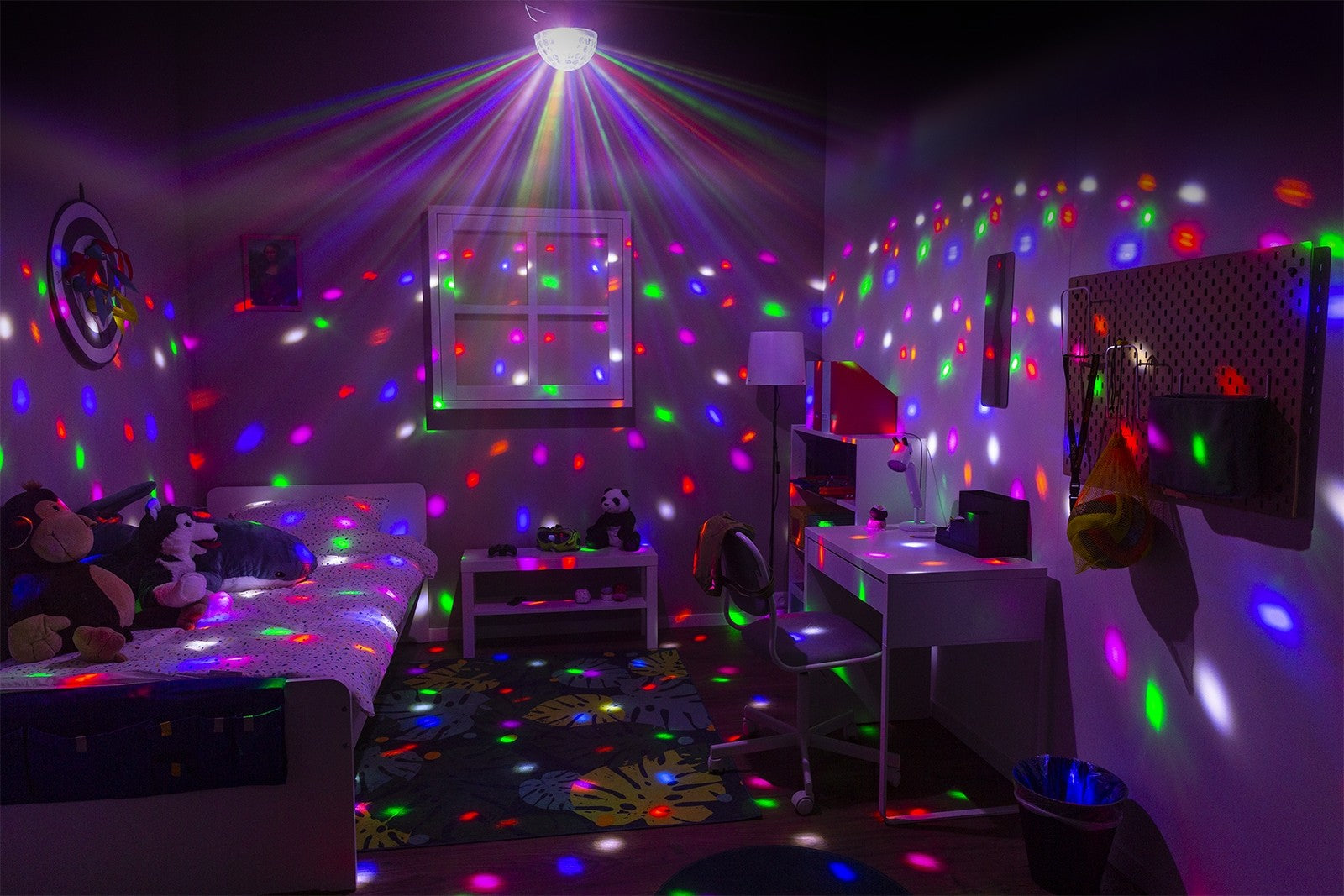 BeamZ JB60R Mini Star Ball DMX LED 6 krāsu efektgaisma
