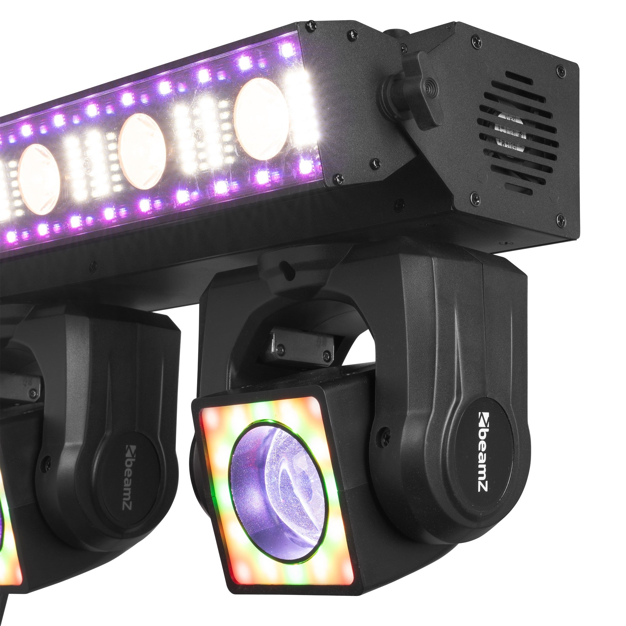 BeamZ ShowBar GO Edge with 4 Moving Heads and LED/Strobe Bar