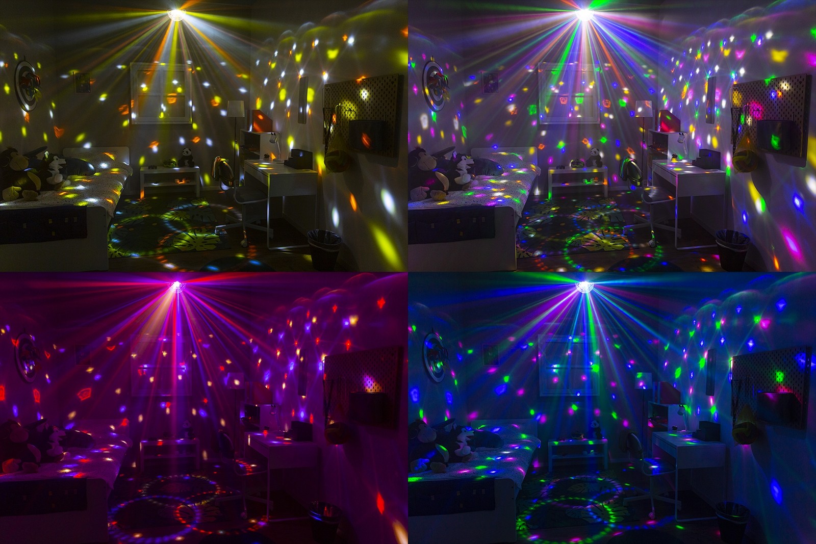 BeamZ JB90R Mini Star Ball DMX LED 9 krāsu efektgaisma