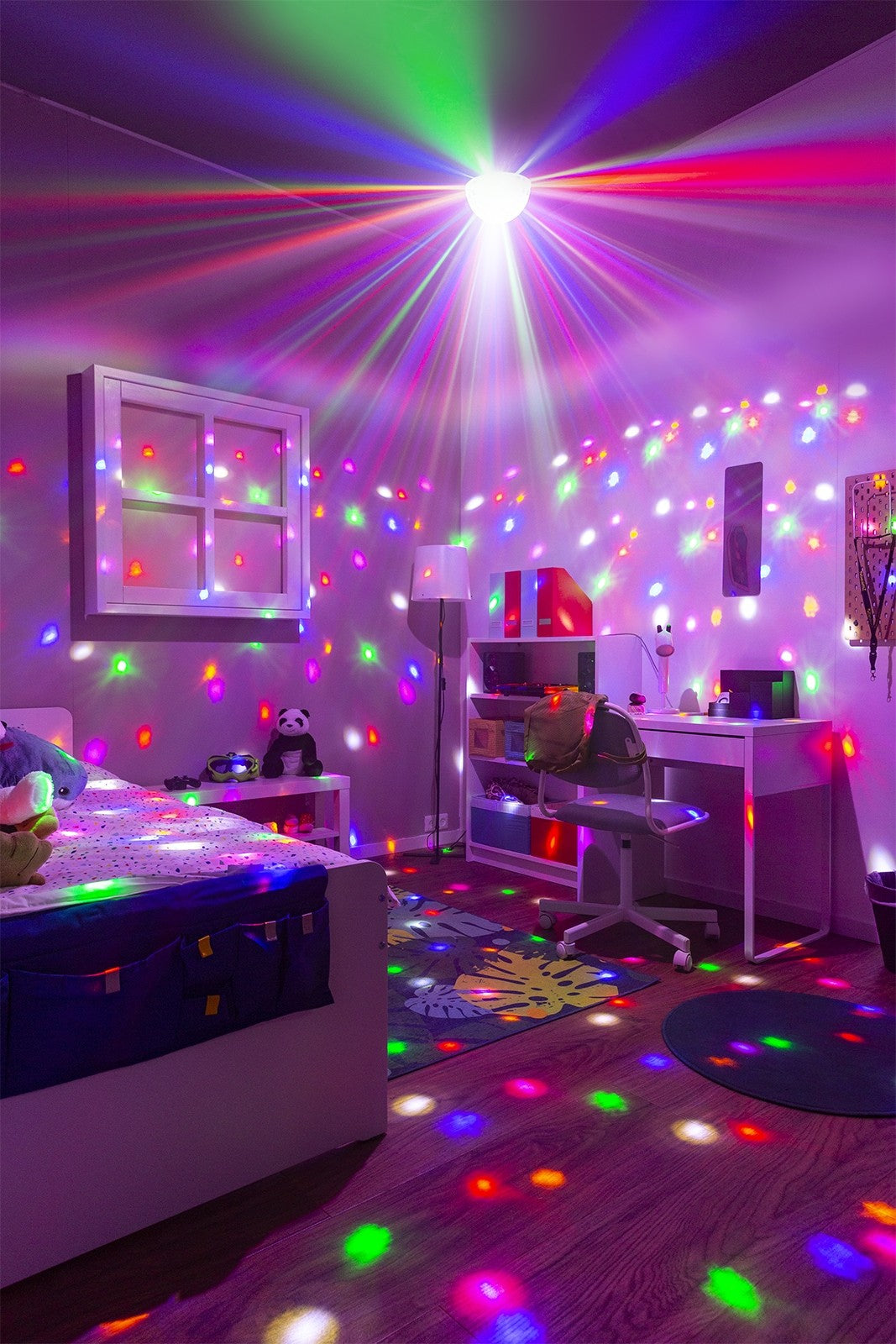 BeamZ JB60R Mini Star Ball DMX LED 6 krāsu efektgaisma