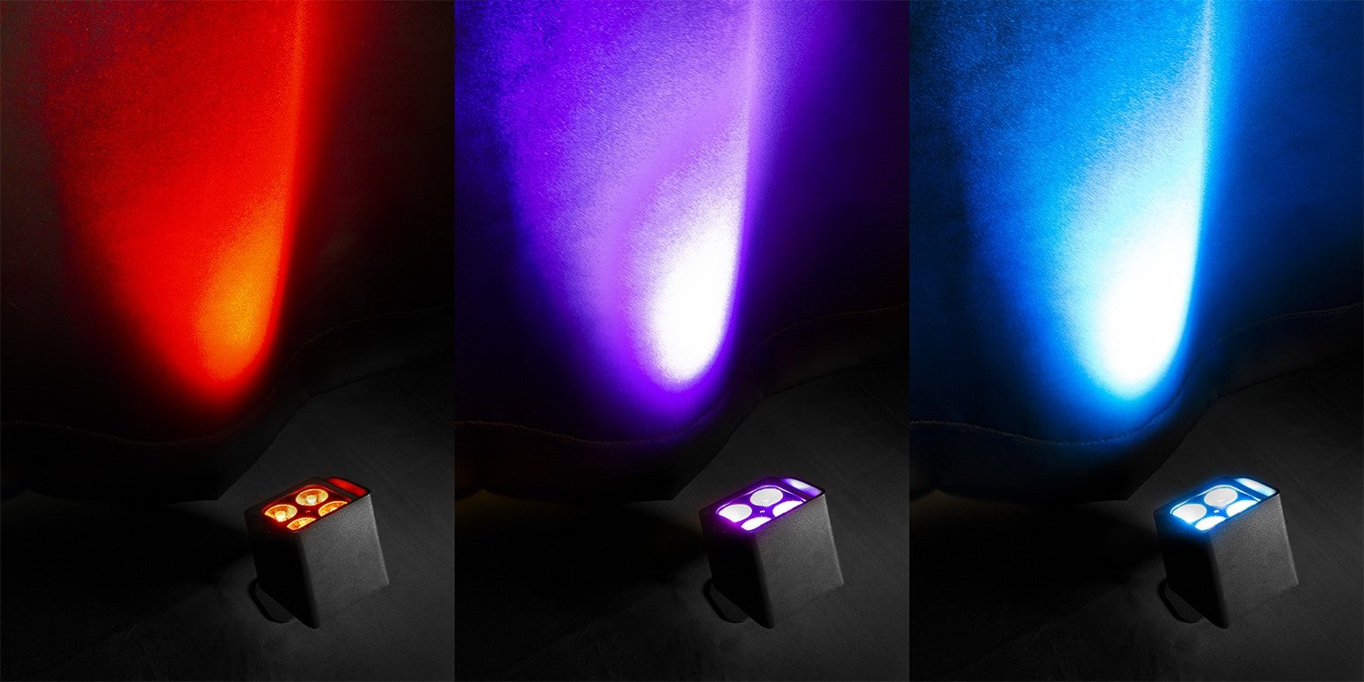 BeamZ BBP44 Mini Battery Uplight 4x 4W ārtelpu gaismeklis