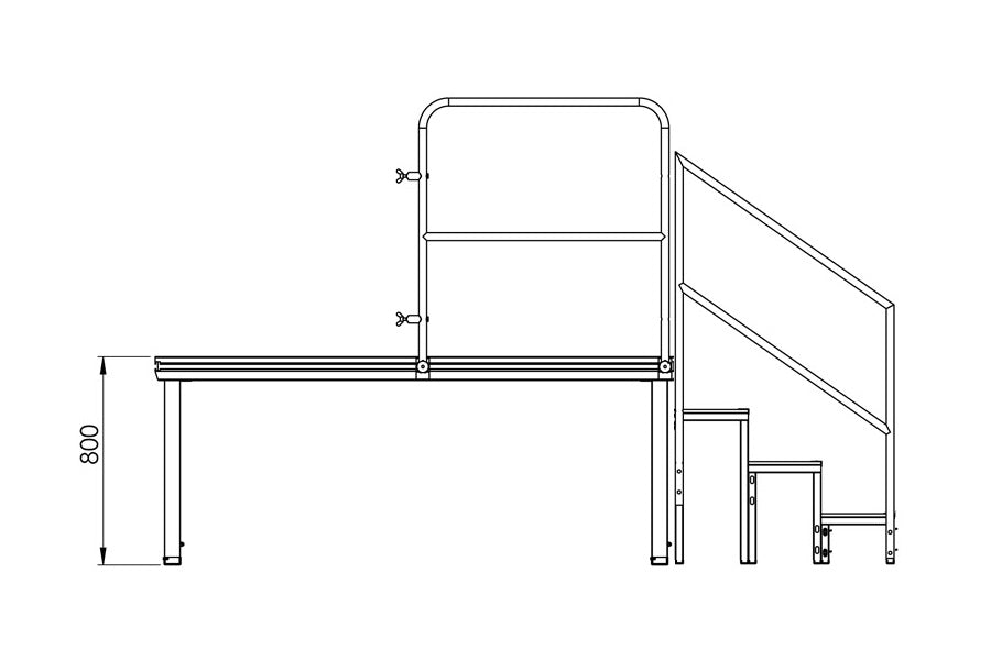 Everdeck VSM40 Modular stair 40cm (separate 40cm step)