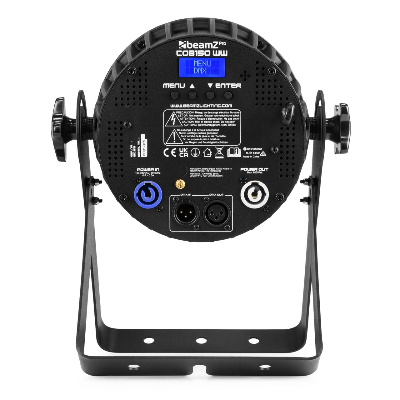 BeamZ COB150WW Pro PAR 150W COB Silti baltas gaismas prožektors