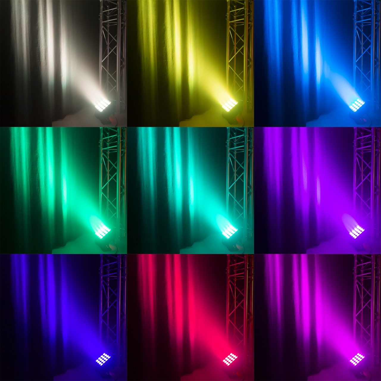 BeamZ StarColor128 Flood Light 16x 8W RGBW Ārtelpu LED prožektors