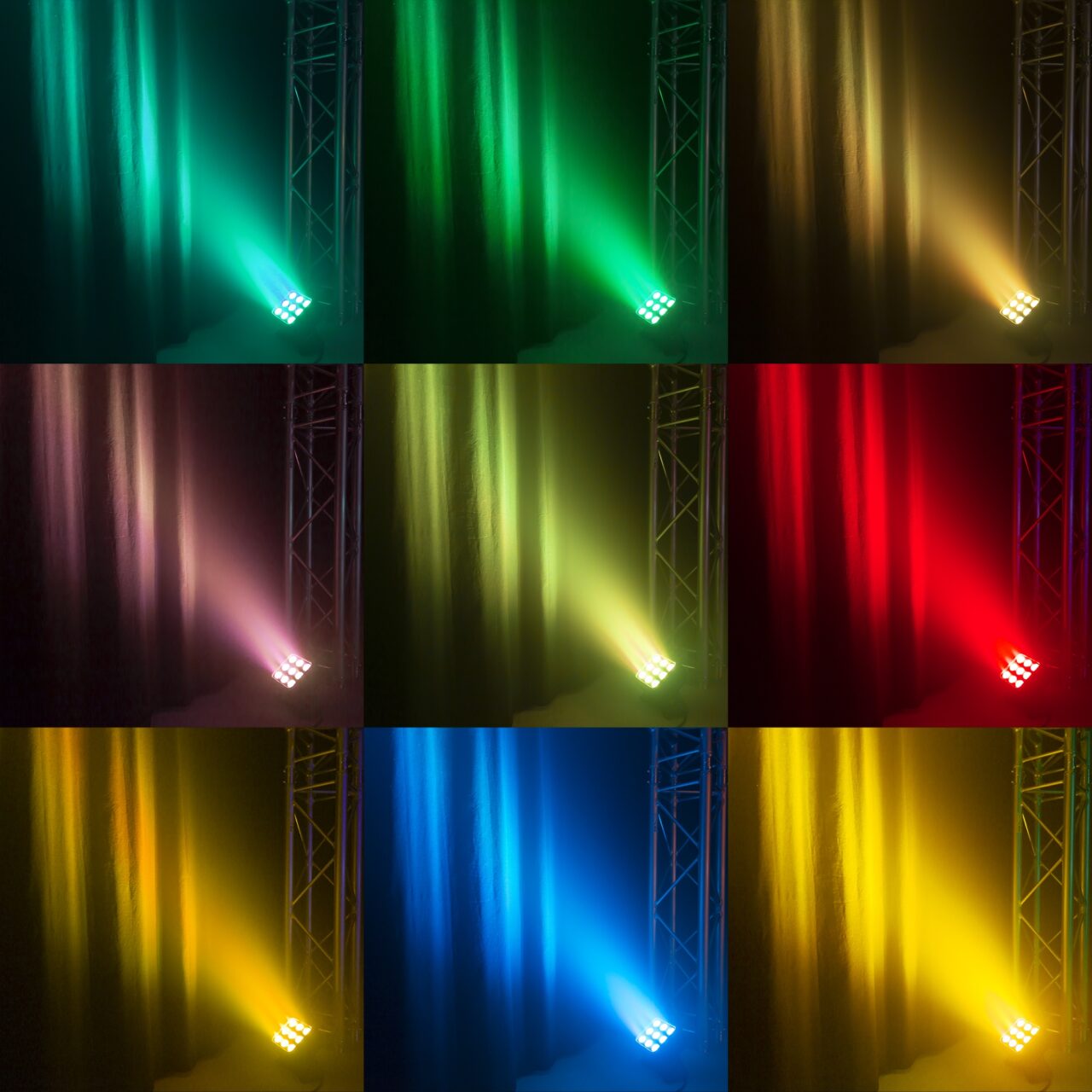 BeamZ StarColor75 Flood Light 9x 8W RGBA Ārtelpu LED prožektors