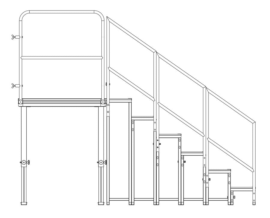 Everdeck VSM40 Modular stair 40cm (separate 40cm step)