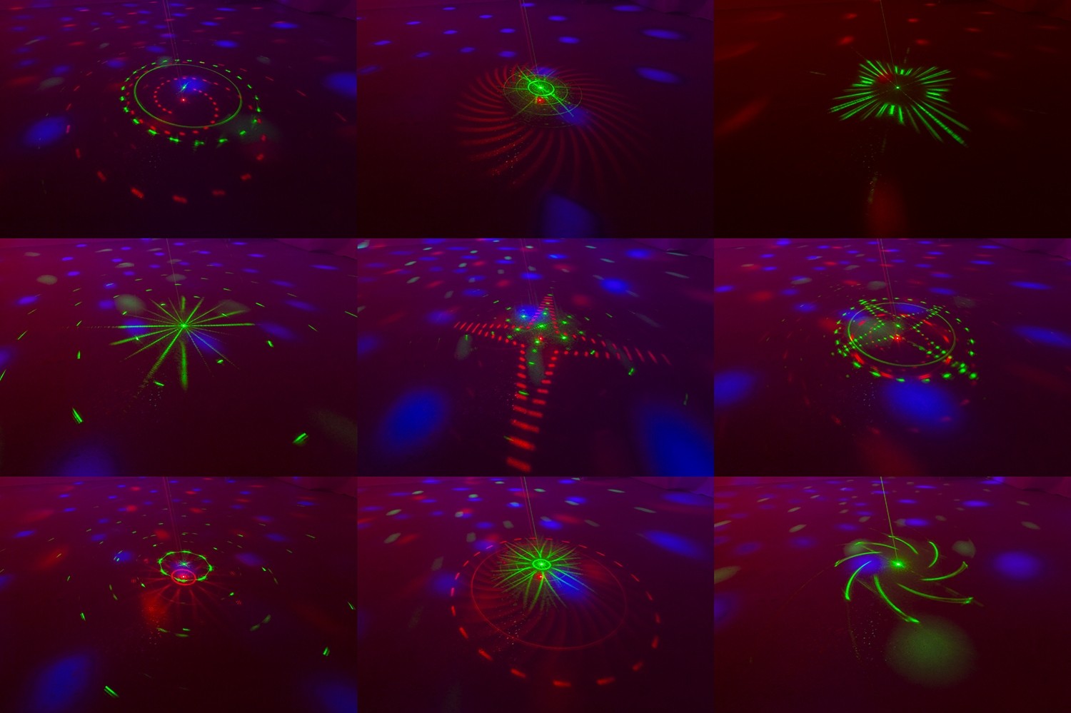BeamZ DJ10 Jelly Moon ar sarkanu/zaļu lāzeru