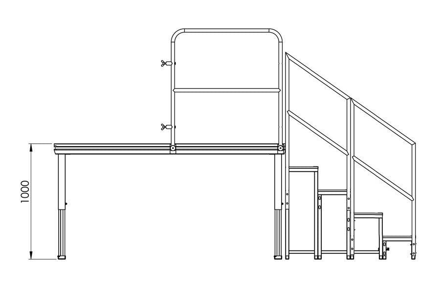 Everdeck VSM40 Modular stair 40cm (separate 40cm step)