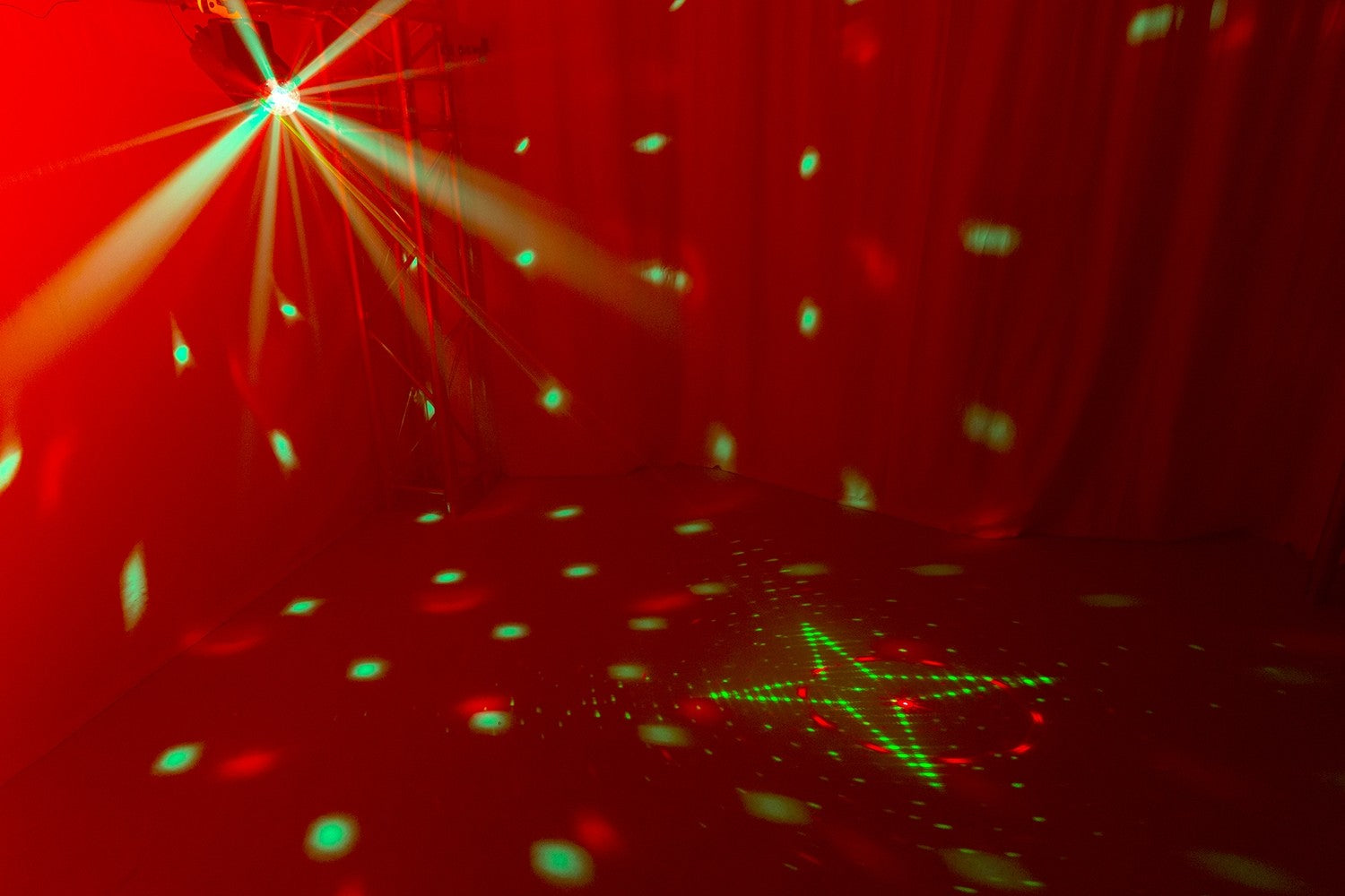BeamZ DJ10 Jelly Moon ar sarkanu/zaļu lāzeru