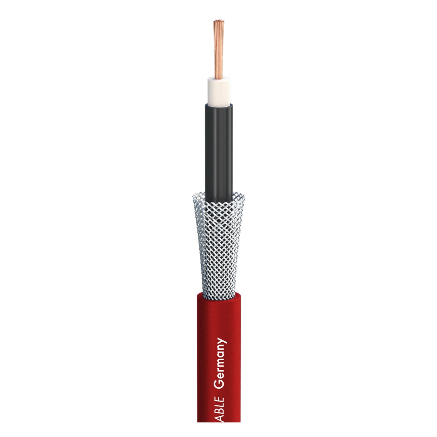 Sommer Cable Tricone® XXL 1 x 0,50 mm² sarkans instrumentu kabelis
