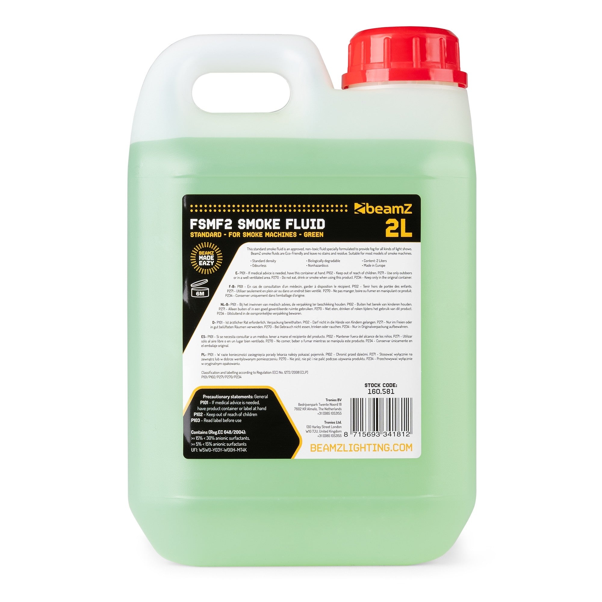 BeamZ FSMF2E-G Standard Green 2L Zaļš dūmu šķidrums