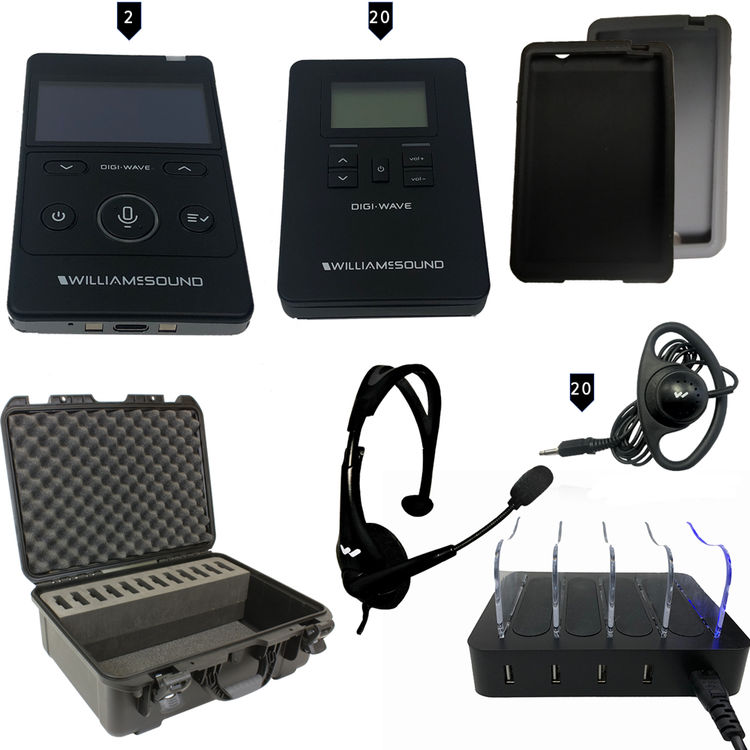 Williams AV 20-Person Portable Digi-Wave Interpretation System