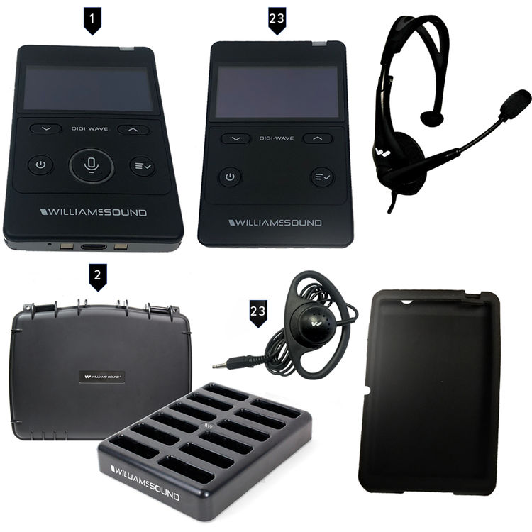 Williams AV 23-Person Digi-Wave Tour Guide System