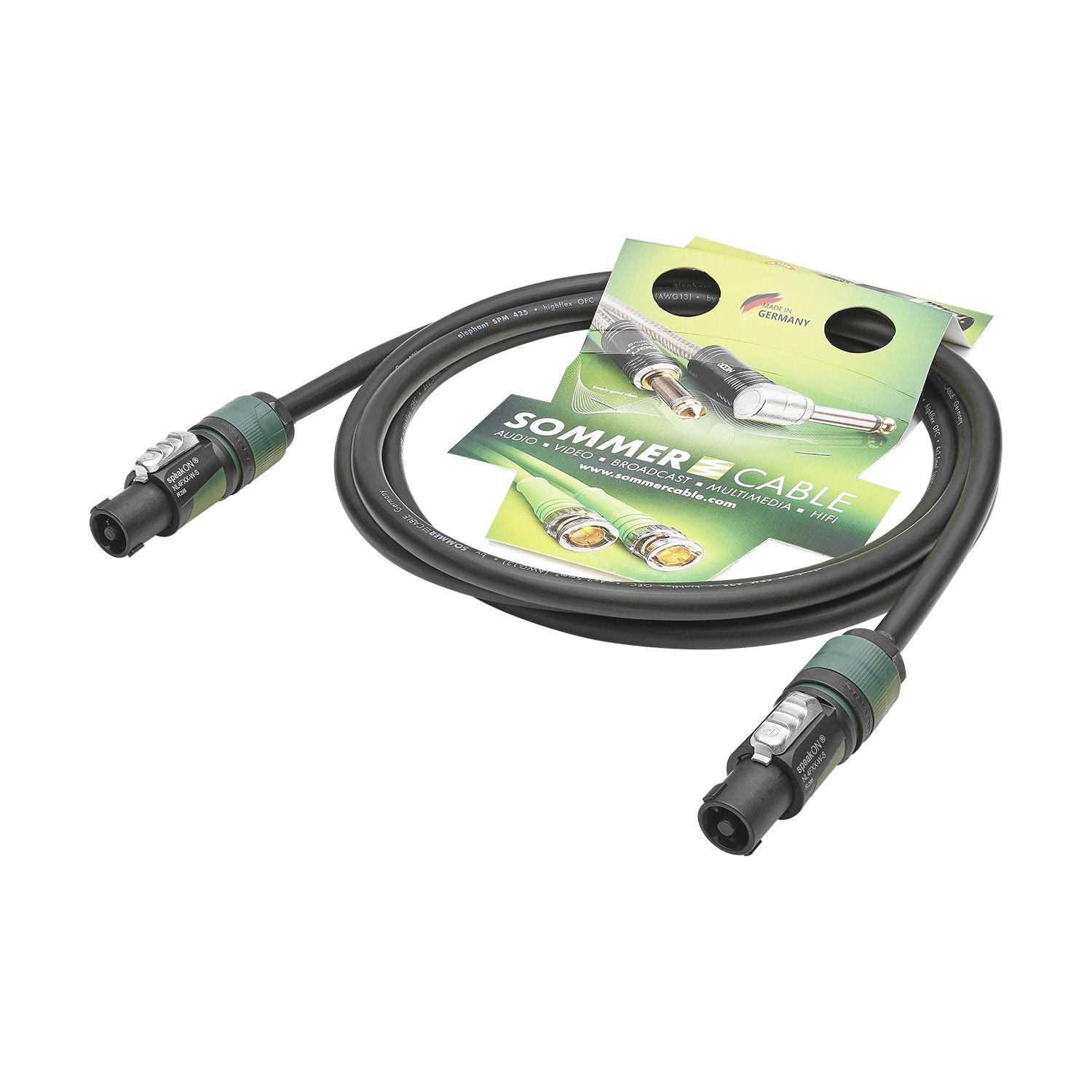 Sommer Cable Elephant ELAC 4 x 2,50 mm² SpeakON, NEUTRIK, 2.50m Skaļruņu kabelis