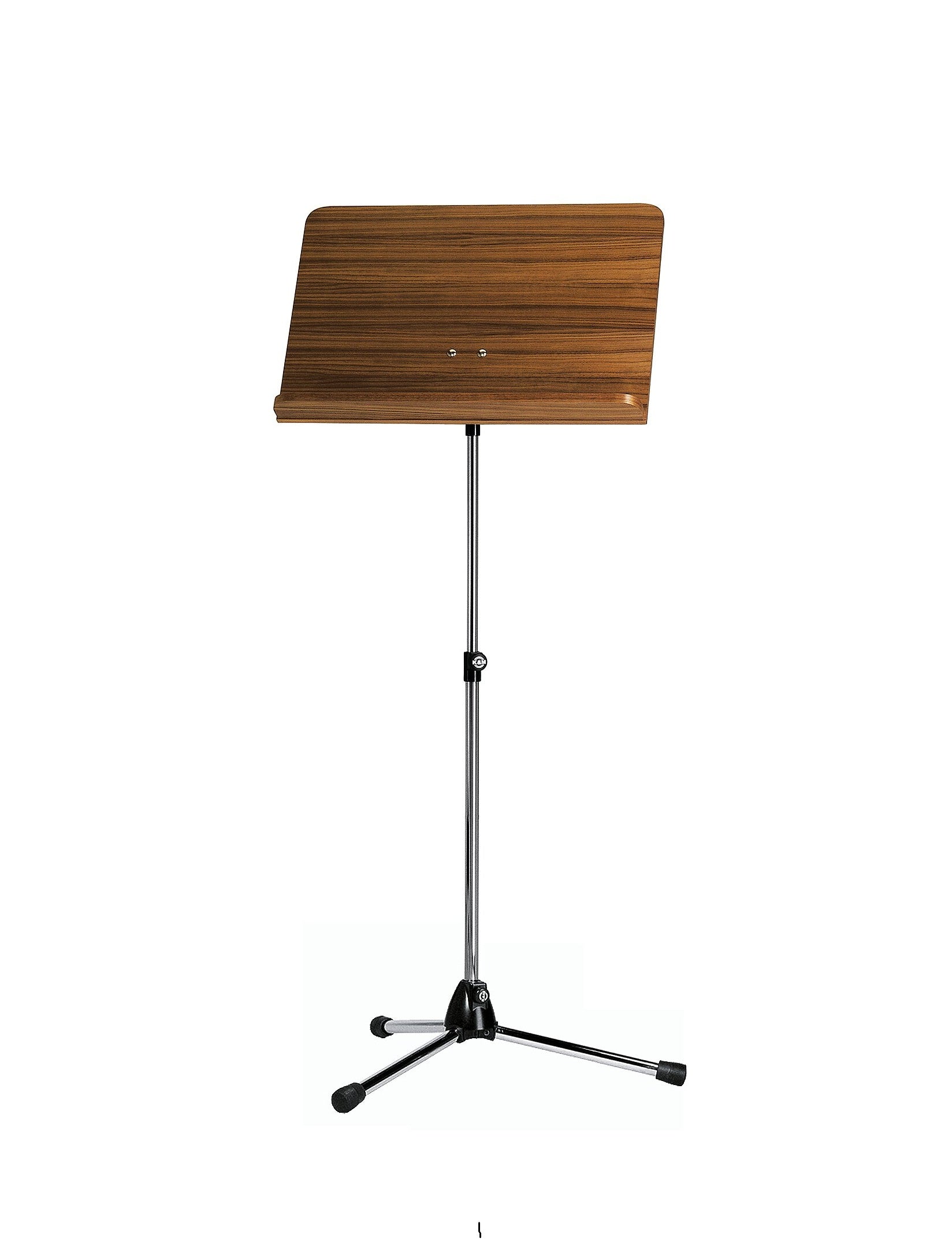 K&M 118/1 chrome stand, walnut wooden desk orķestra nošu pults