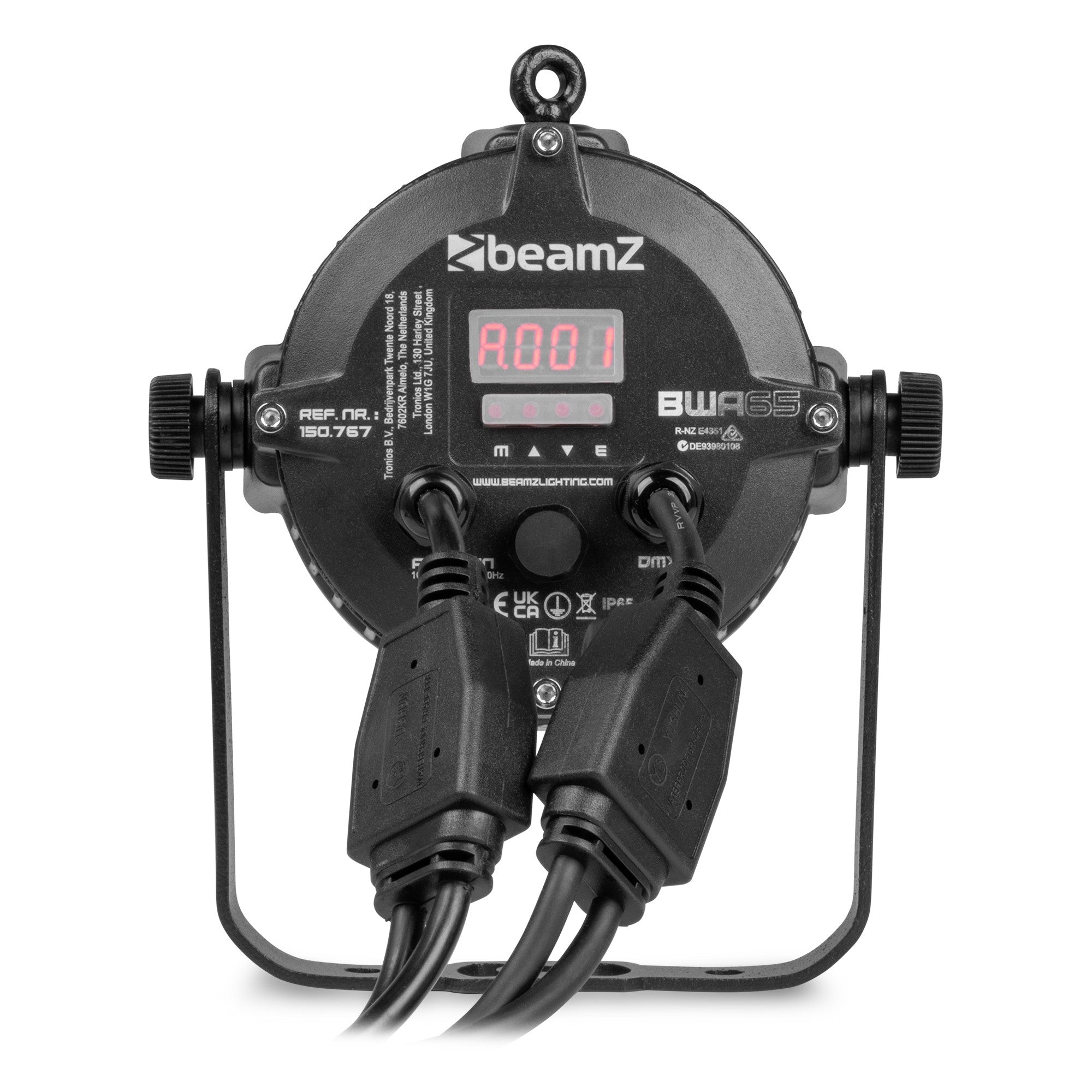 BeamZ BWA65 AluPar IP65 RGBW DMX Light Fixture