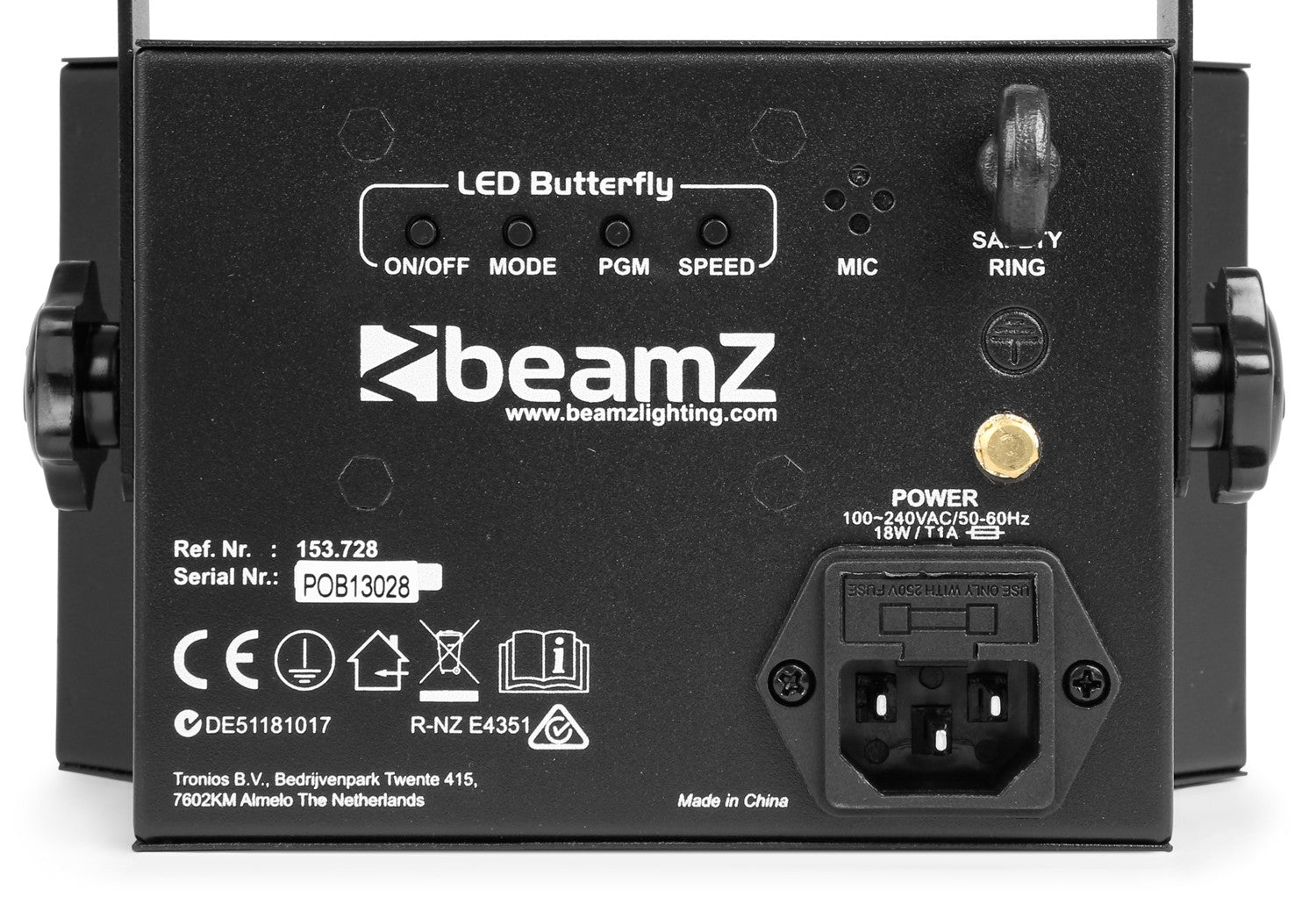 BeamZ LED Butterfly ar Strobe efektu gaisma