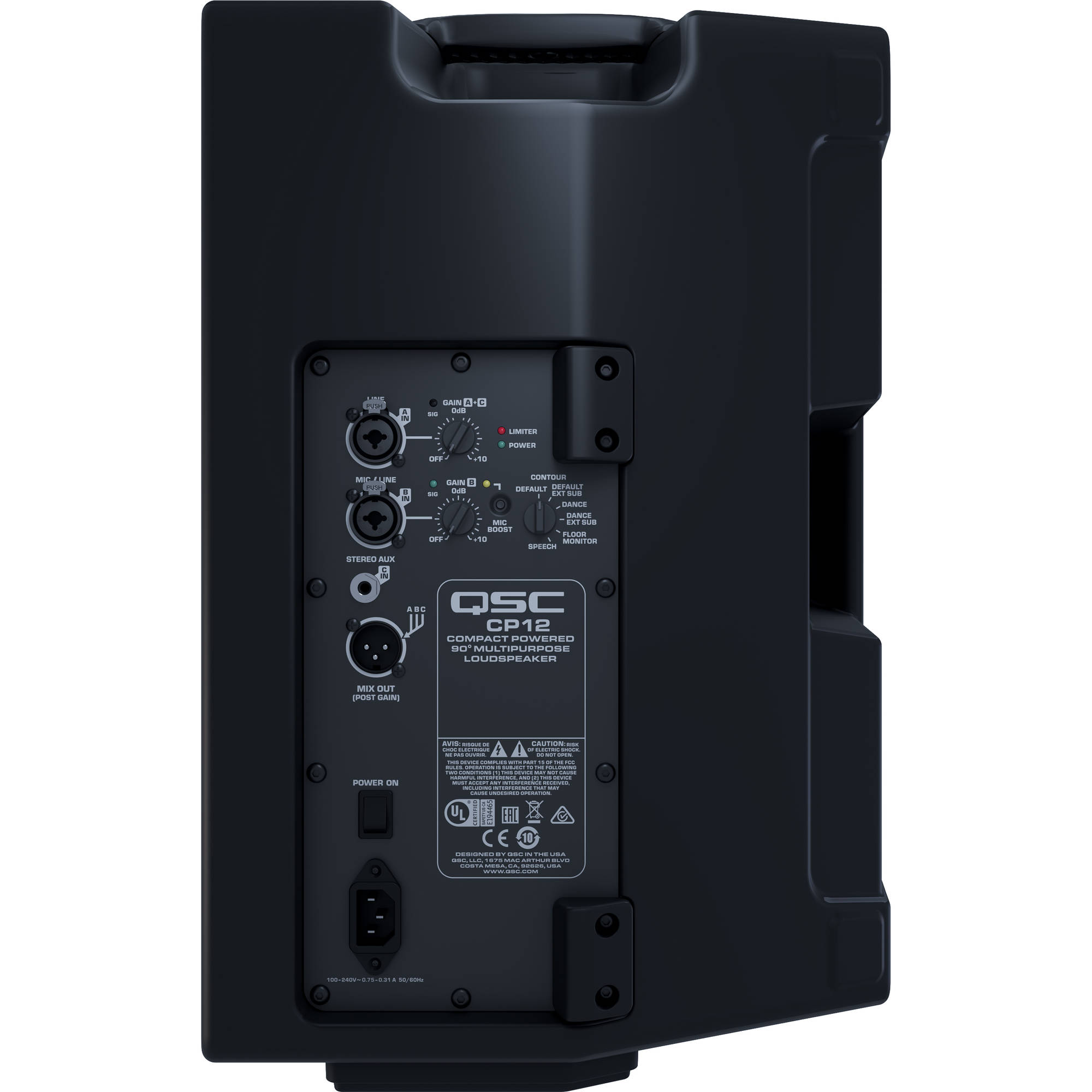 QSC CP12 12 collu kompakta aktīvā skanda