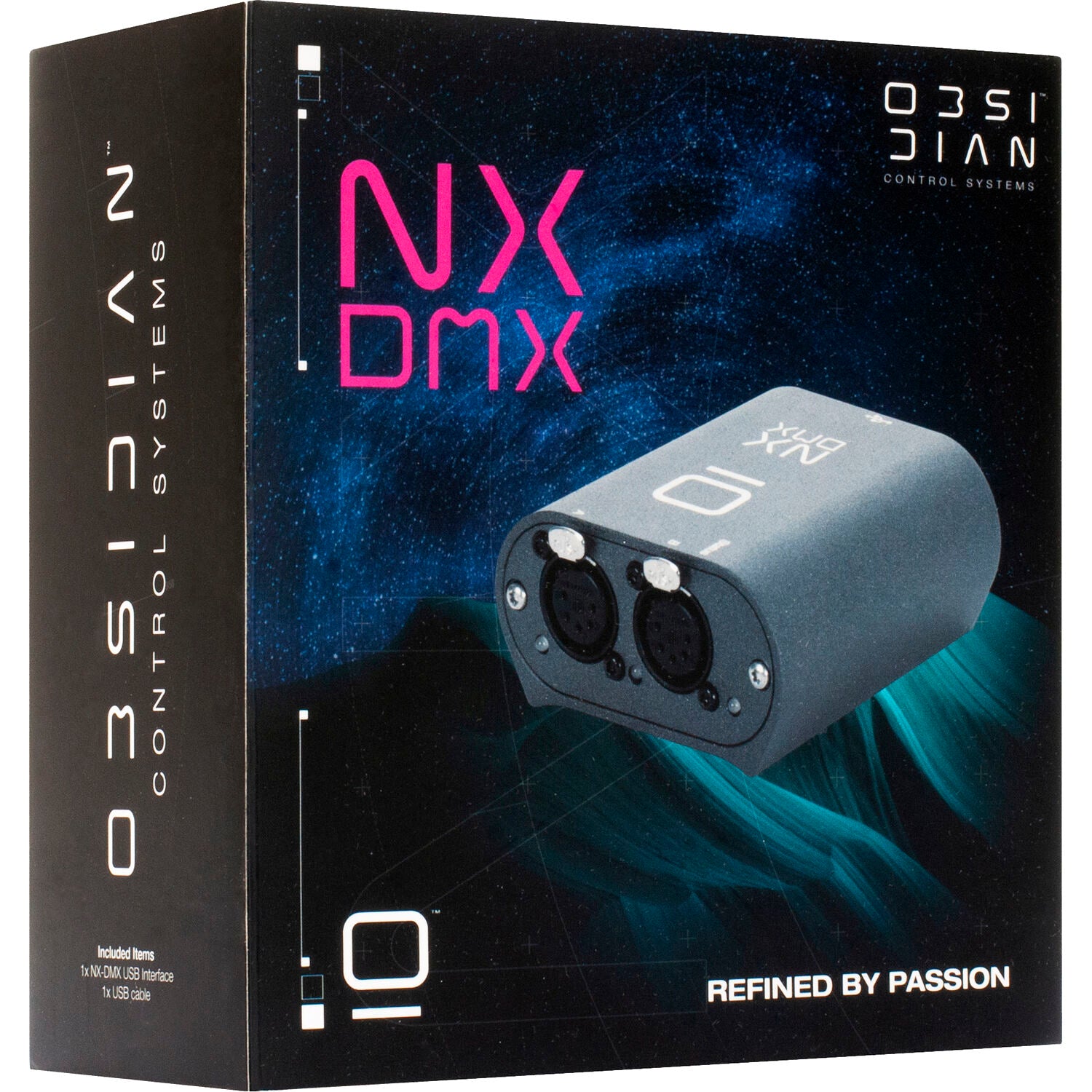 Obsidian Onyx NX DMX - USB controlled 2-port DMX node