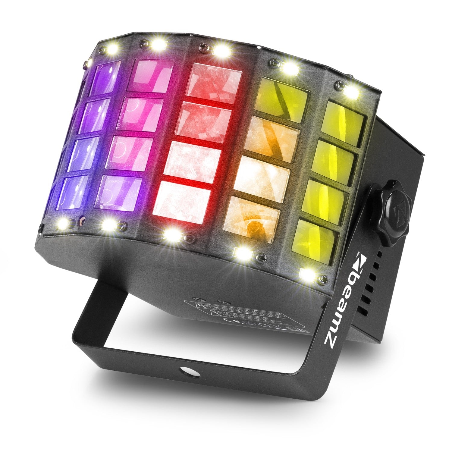 BeamZ DerbyStrobe LED ar DMX efektu gaisma