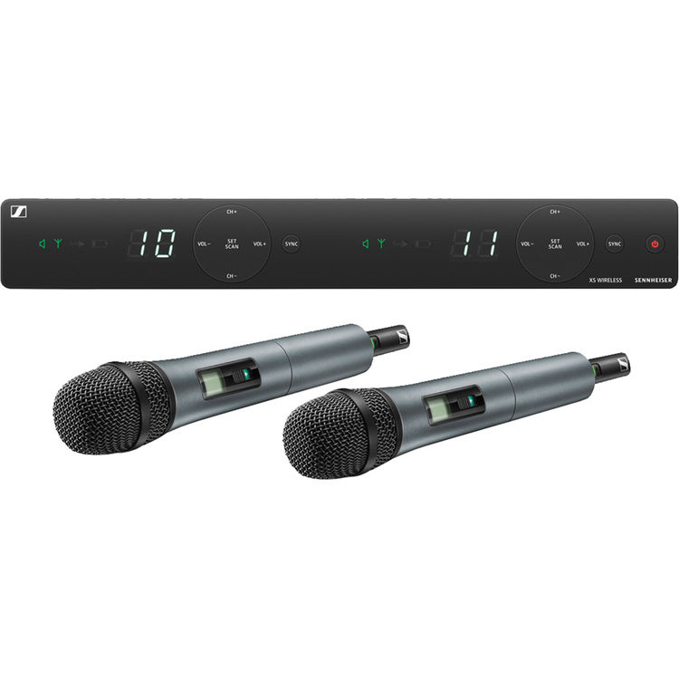 Sennheiser XSW 1-835 Dual A, GB, B, E Wireless handheld microphone set