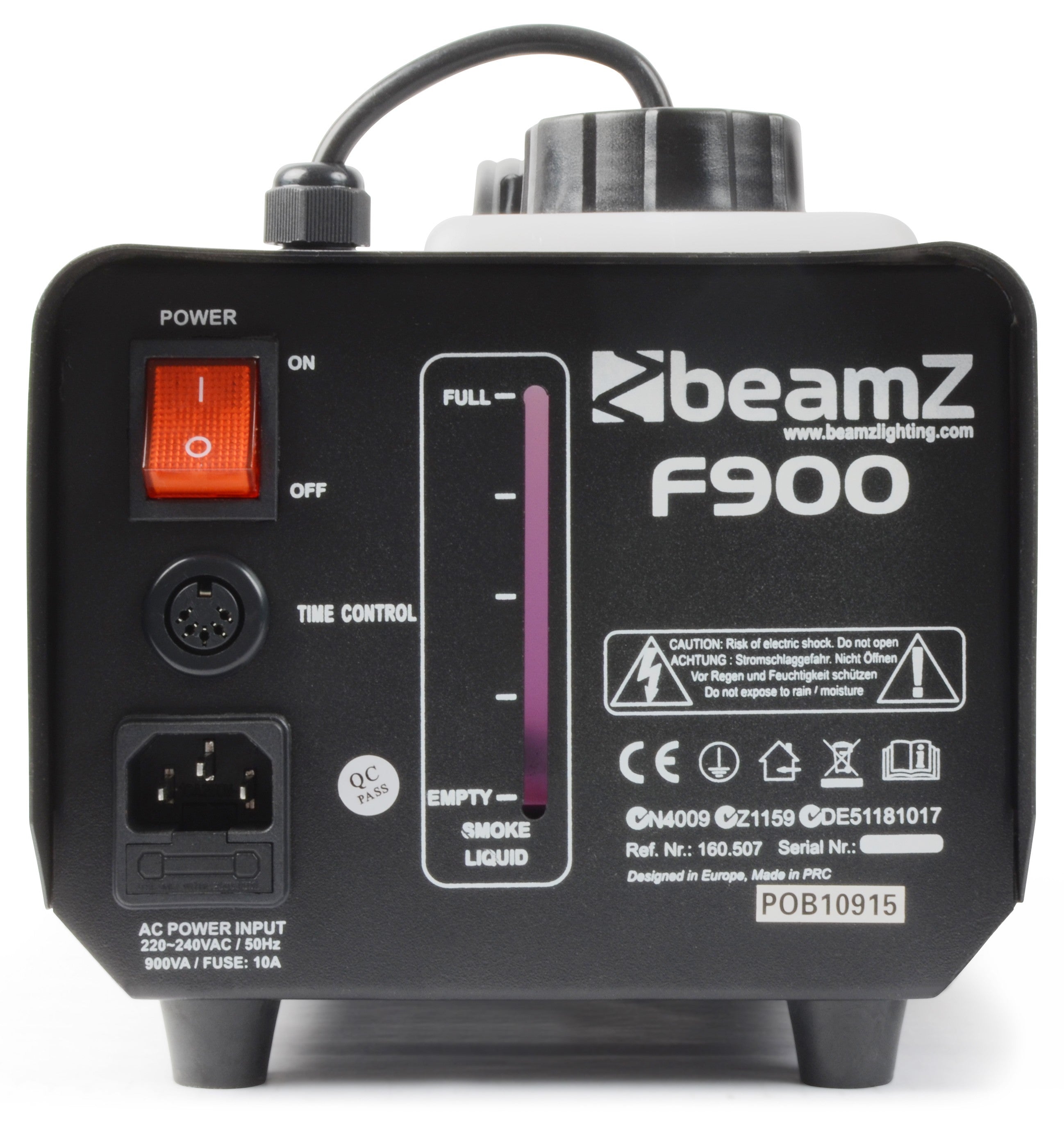 BeamZ F900 Fazer dūmu mašīna ar Output kontrolieri