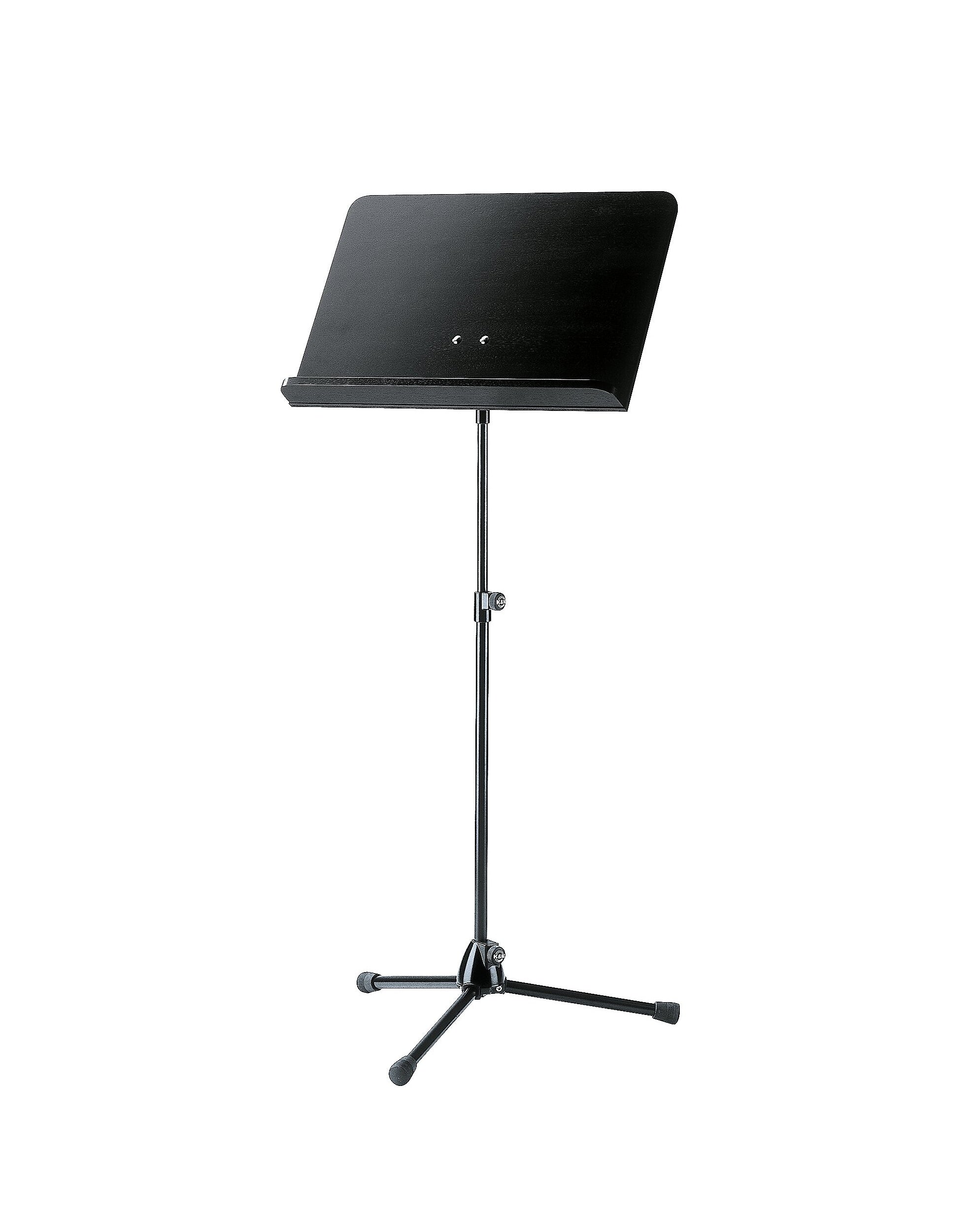 K&M 118/1 black stand, black wooden desk orķestra nošu pults