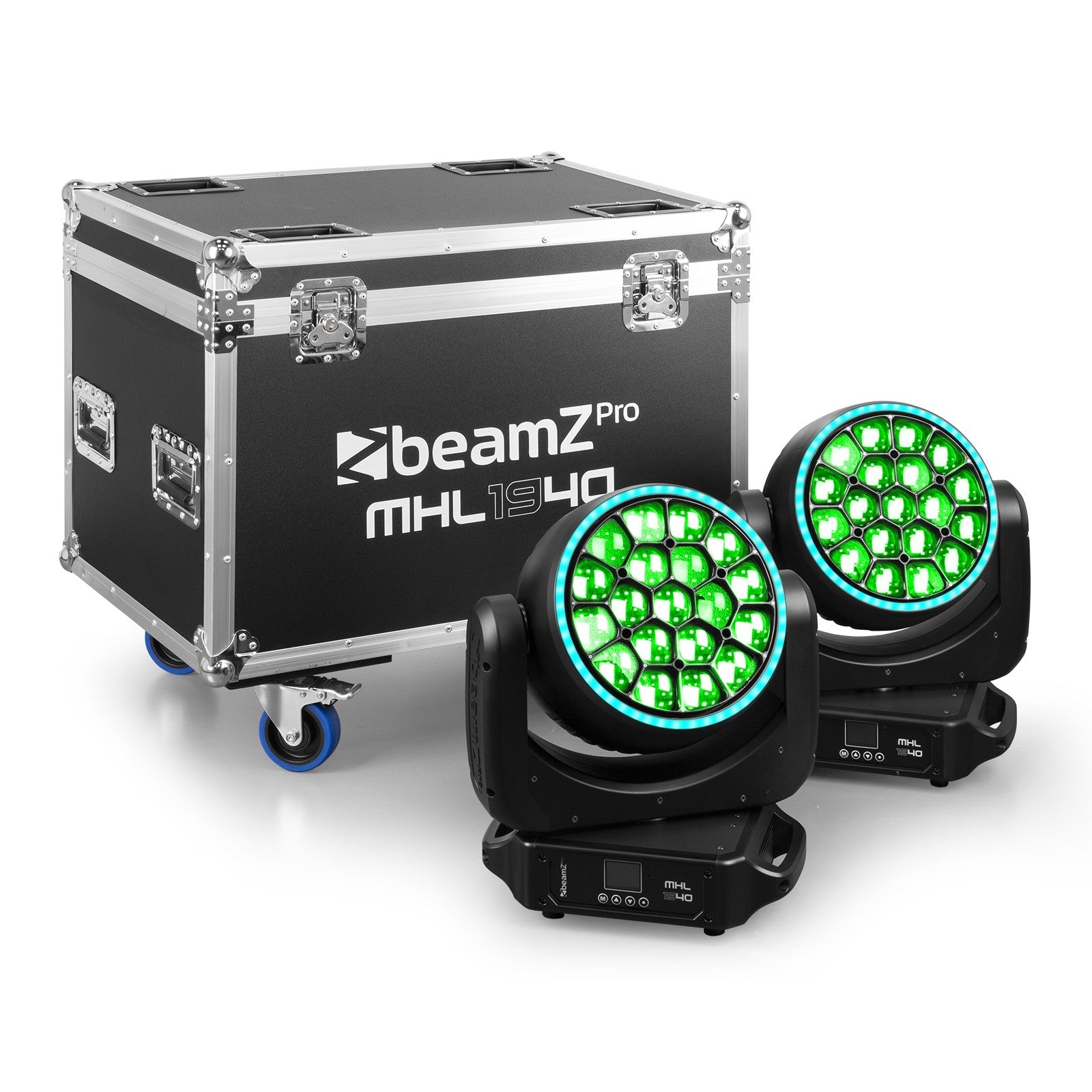 BeamZ MHL1940 LED Bee Eye 2gb kustīgās galvas ar Zoom transportkastē