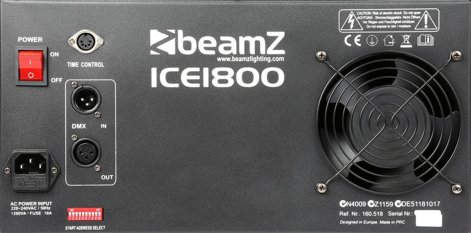 BeamZ ICE1800 Ice Fogger DMX iekārta