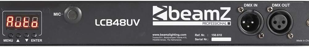 BeamZ LCB48 UV LED Bar ar DMX prožektors