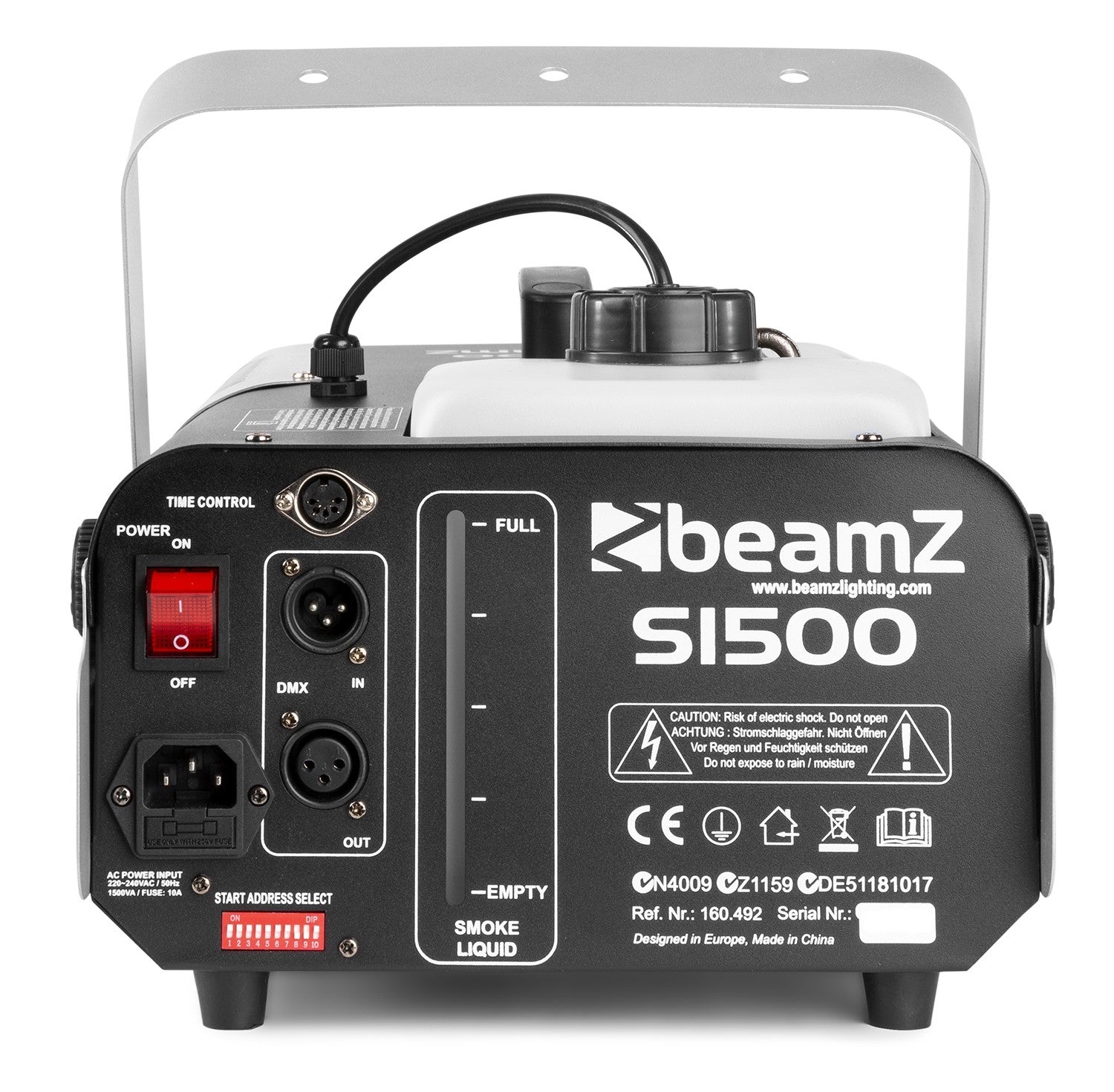 BeamZ S1500 DMX dūmu mašīna ar taimera kontroli
