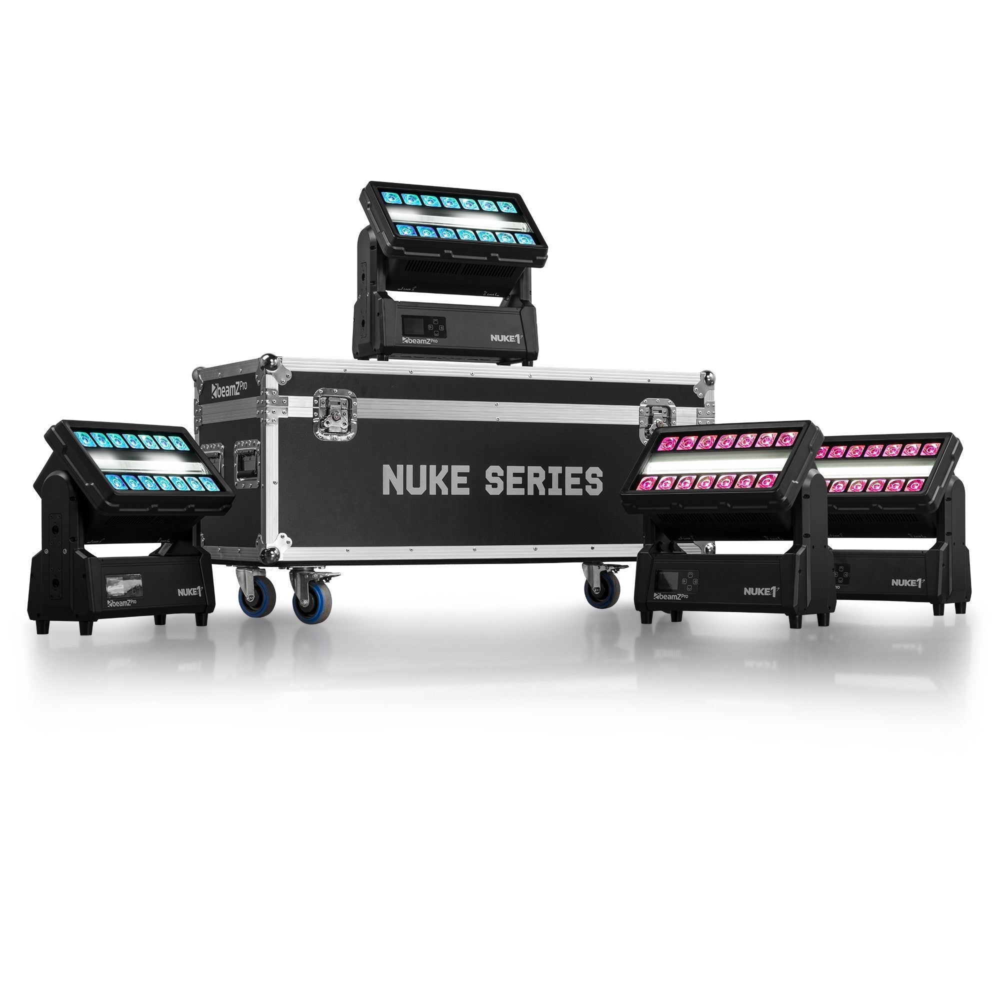 BeamZ FLCNL04 Transportkaste 4gb NUKE prožektoriem