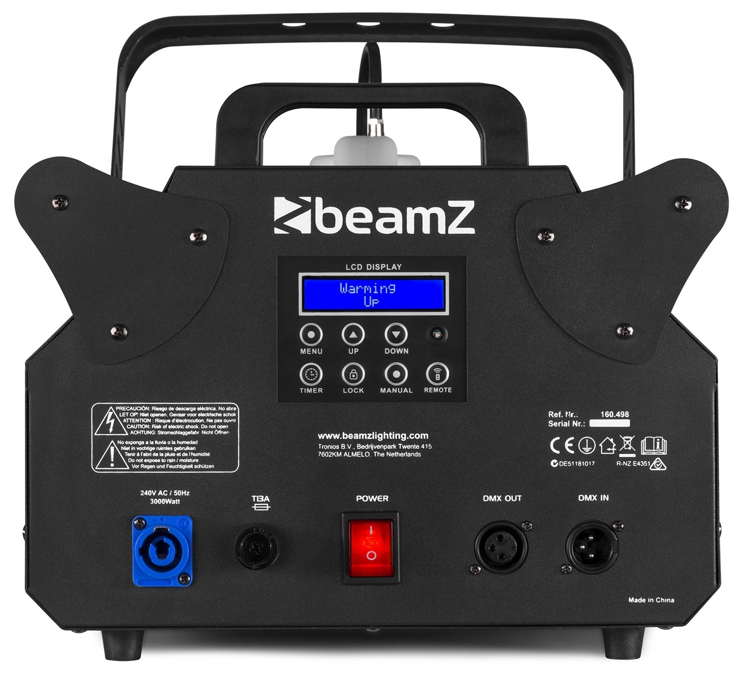 BeamZ S3500 dūmu mašīna DMX