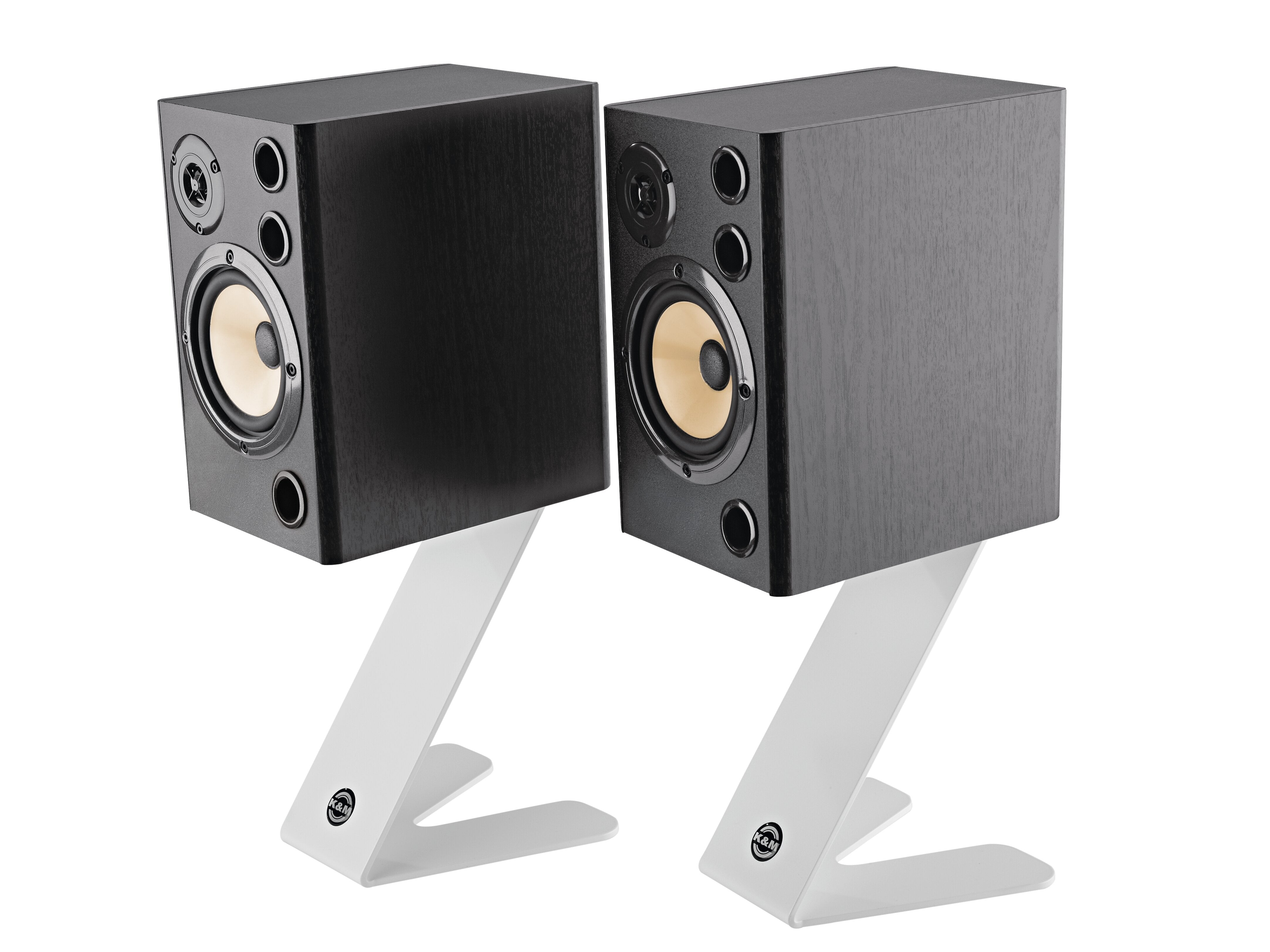 K&M 26773 balts galda monitoru statīvs »Z-Stand«