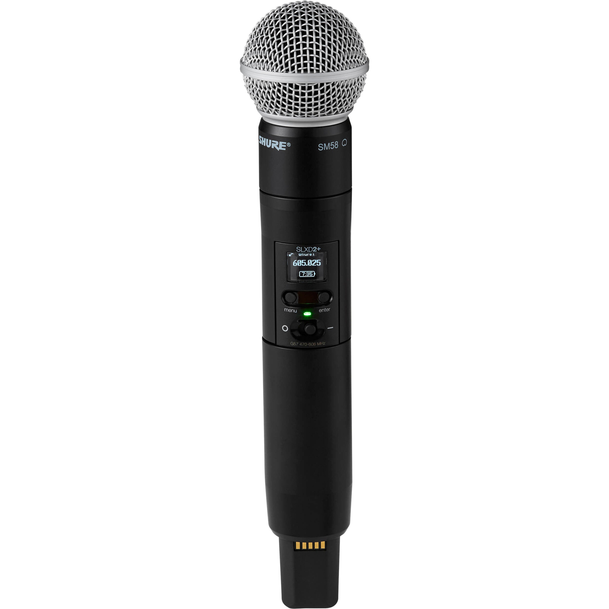 Shure SLXD24D+E/SM58 G65 Handheld System 470-606 MHz