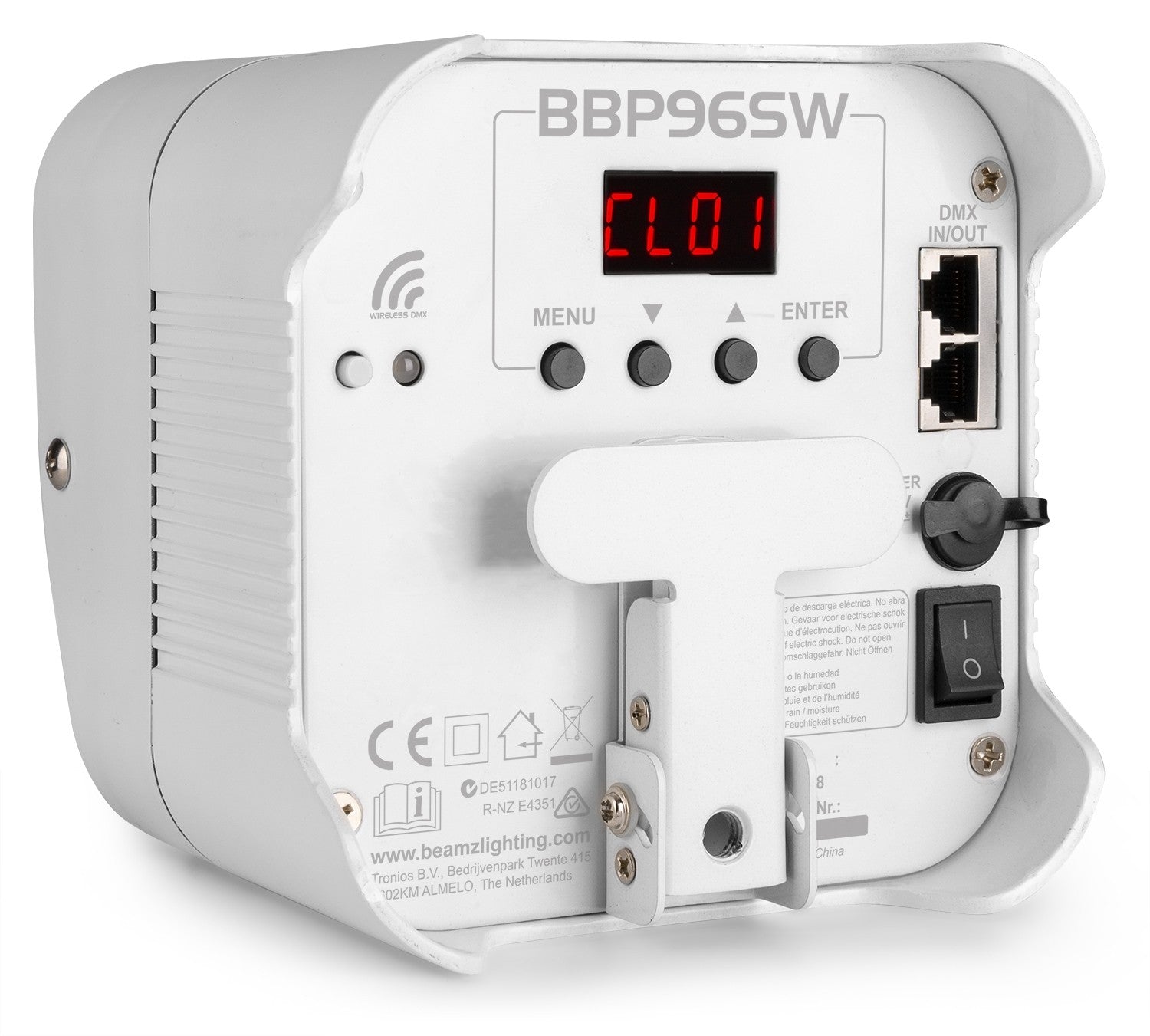 BeamZ BBP96SW Battery Uplight Par 6x 12W WDMX gaismeklis