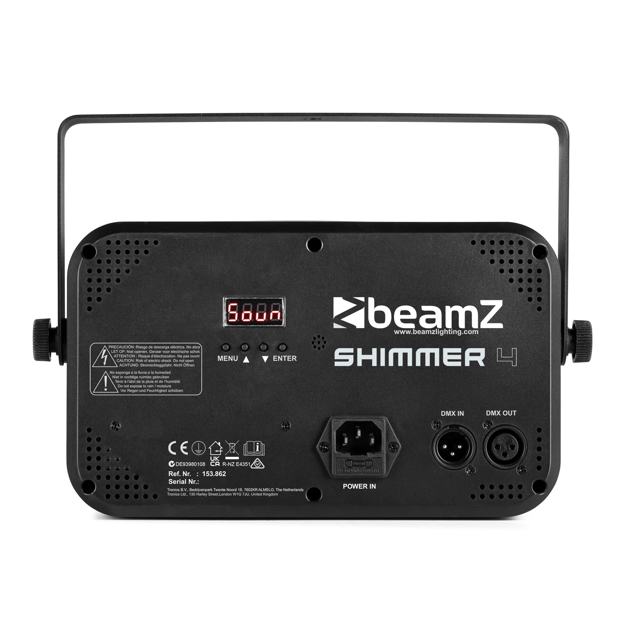 BeamZ Shimmer4 Multi DJ LED Efektu gaisma