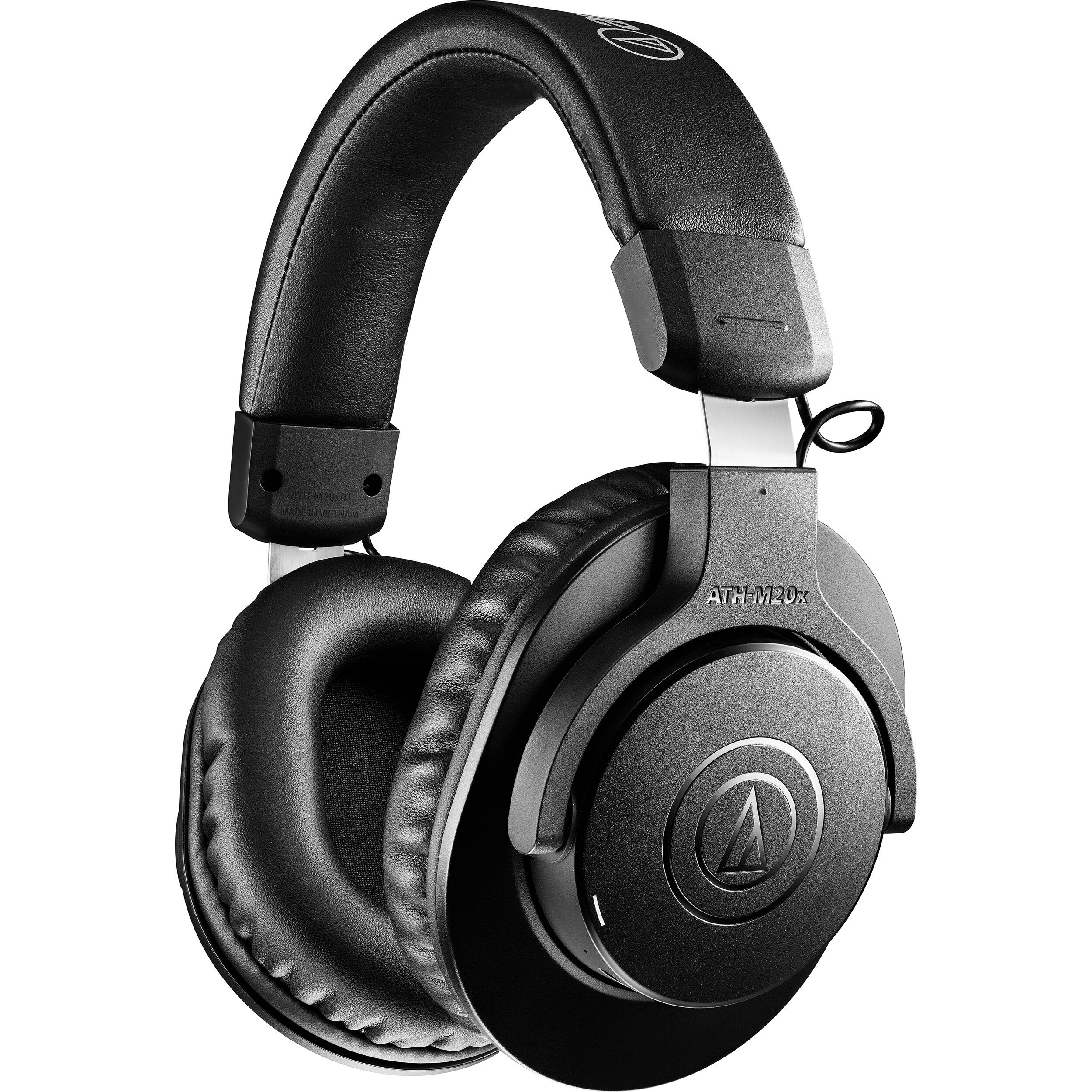 Audio Technica ATH-M20xBT melnas bezvadu austiņas