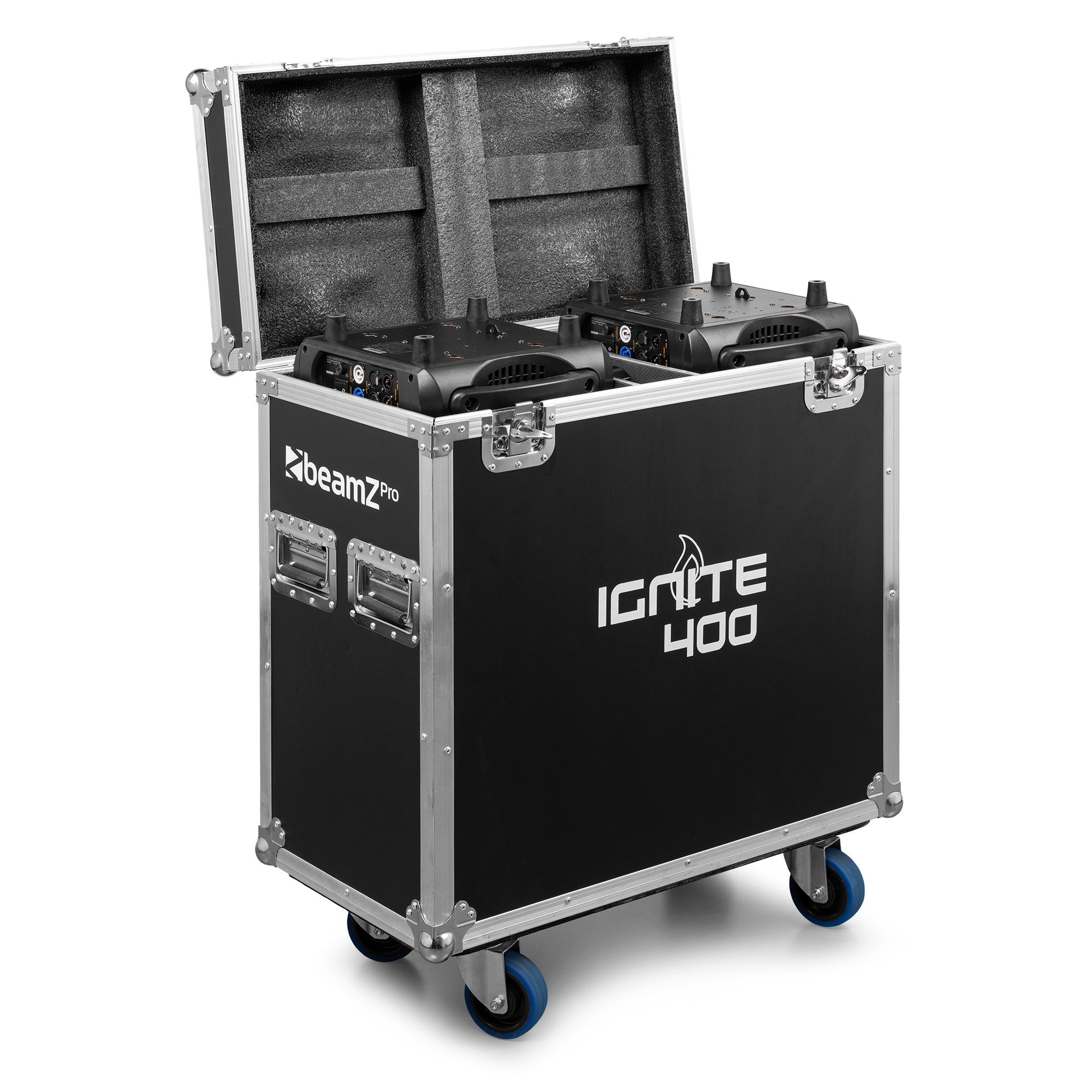 BeamZ IGNITE400 LED BSW Moving Head with CMY 2pcs in Flightcase
