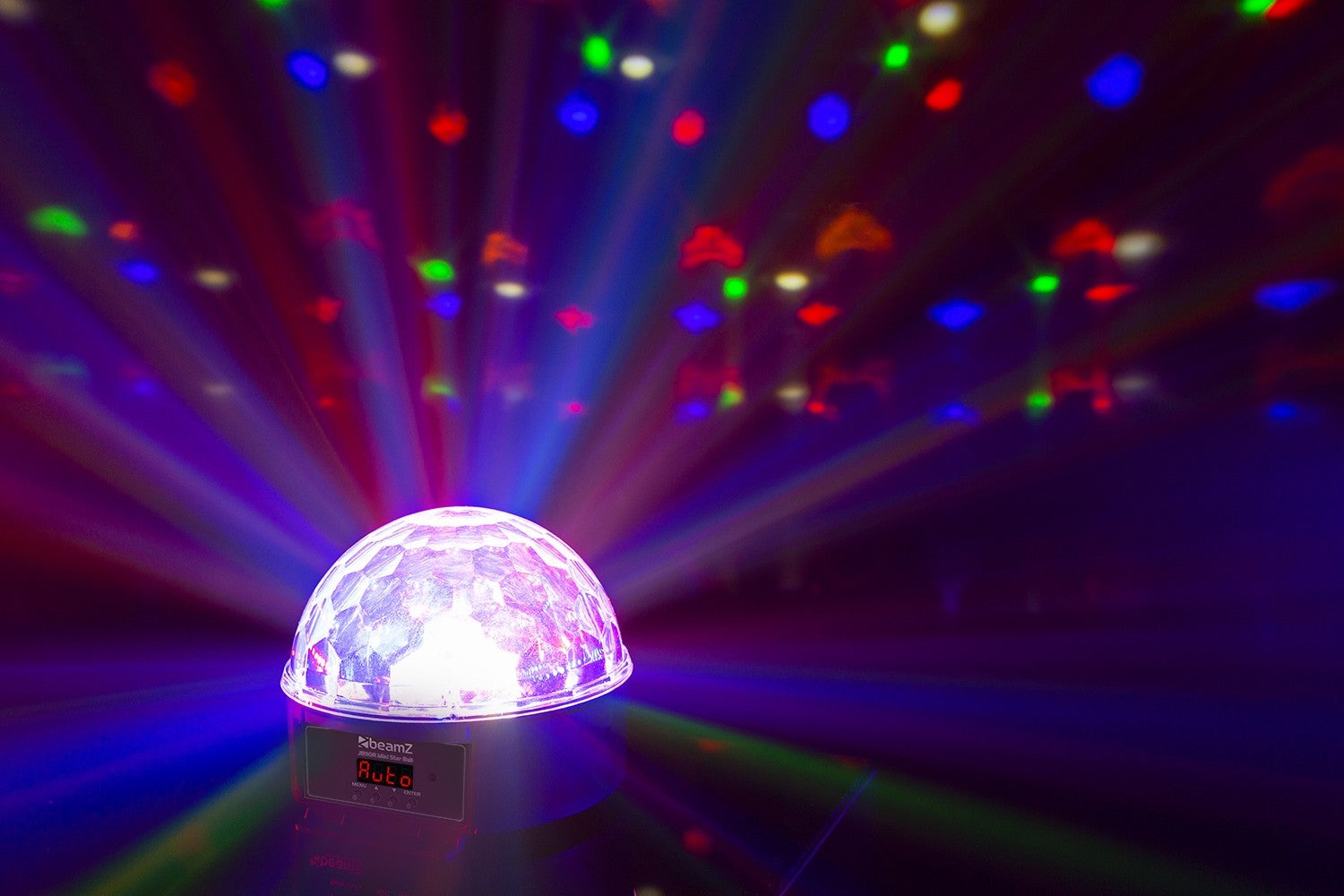 BeamZ JB90R Mini Star Ball DMX LED 9 krāsu efektgaisma