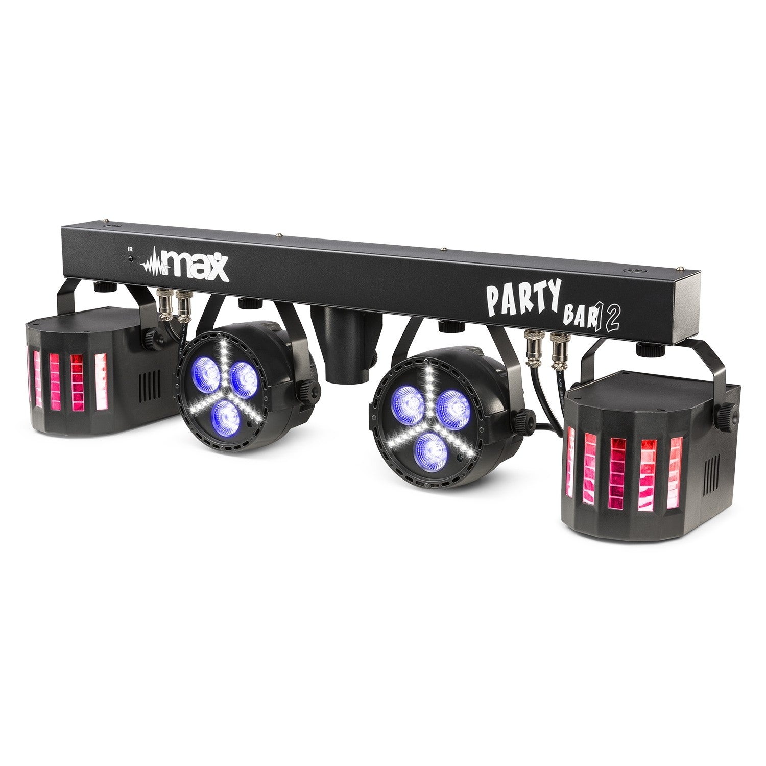 BeamZ PartyBar11 Set 4 x COB Par 20W komplekts ar statīvu