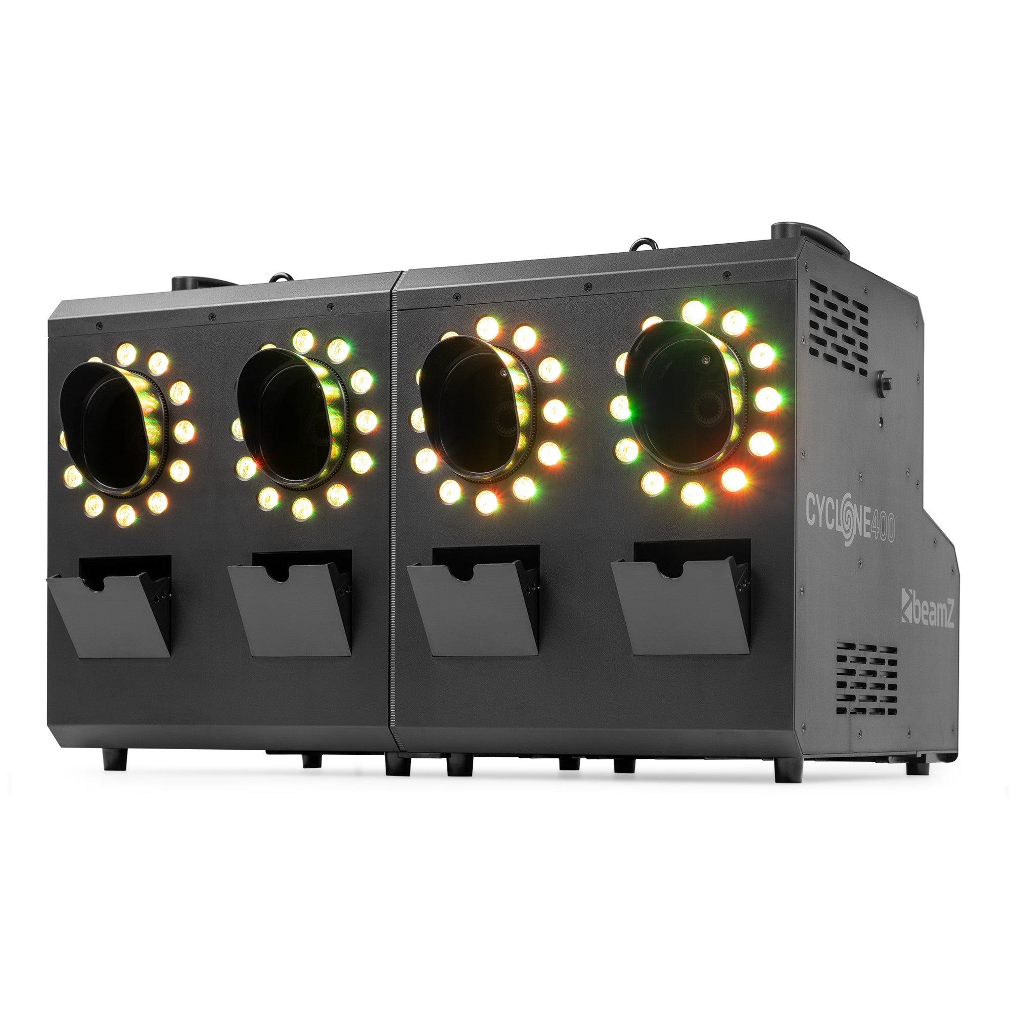 BeamZ Cyclone400 Dūmu & Burbuļu mašīna ar RGBW LED