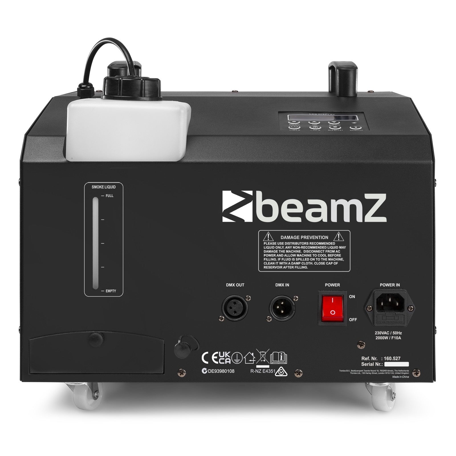 BeamZ SB2000LED Dūmu & Burbuļu mašīna RGB LEDi
